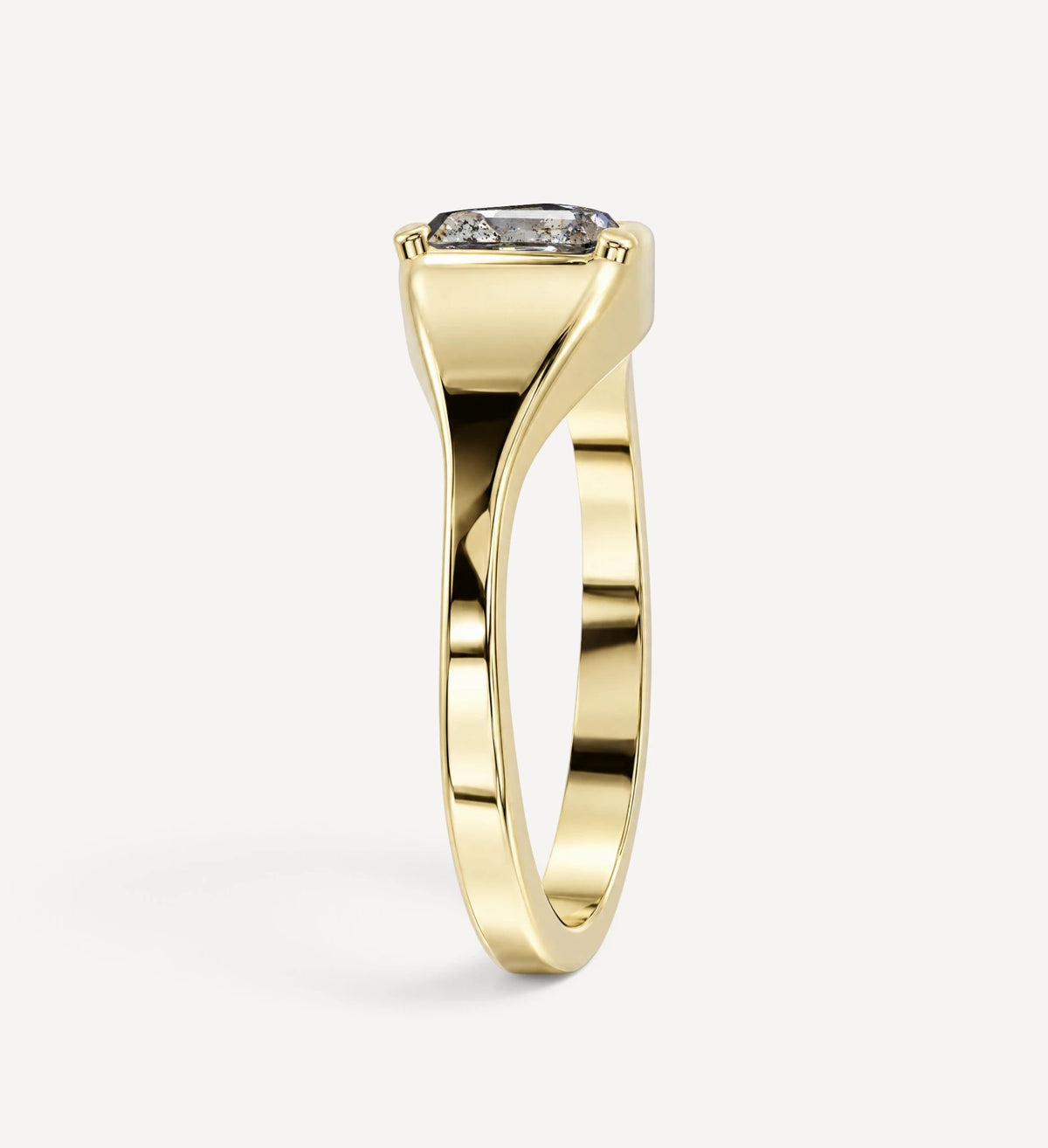 Salt & Pepper Diamond Signet | One Of A Kind