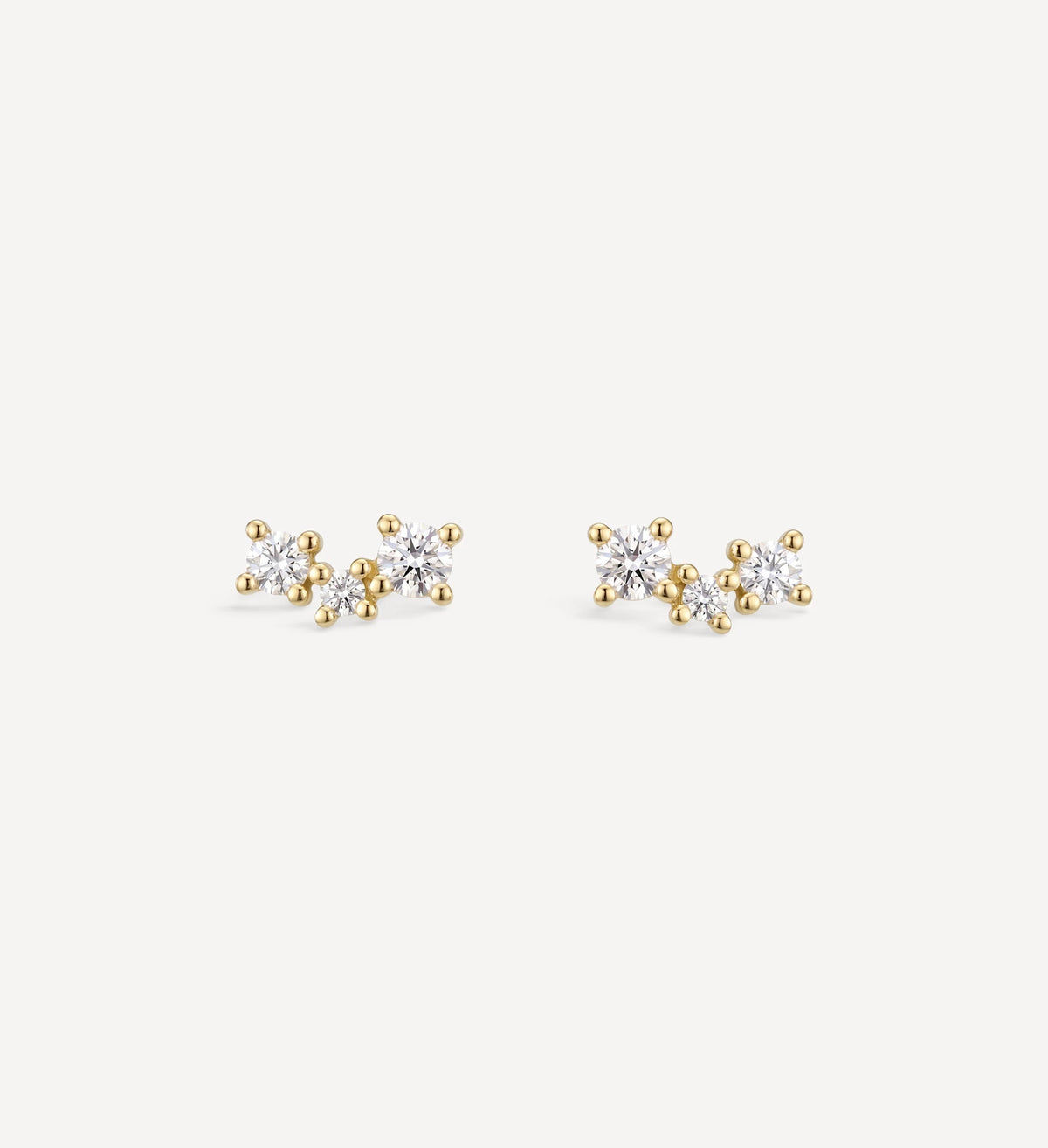 Diamond Cluster studs | white diamond