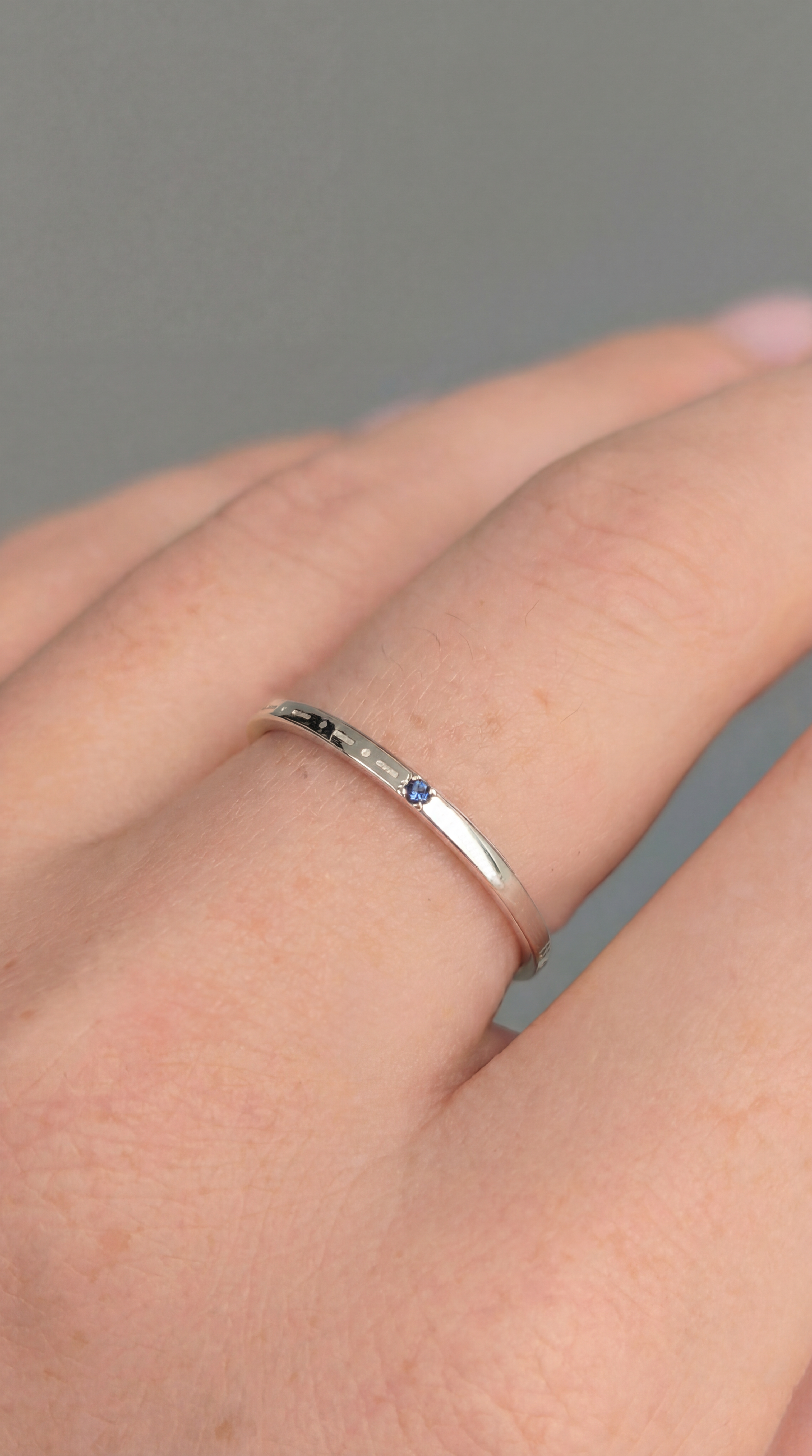 Engraved Morse Code Ring | One Birthstone
