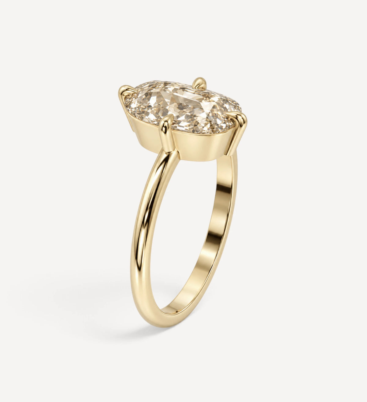 2.00ct Old Mine Elongated Cushion Champagne Diamond | One Of A Kind