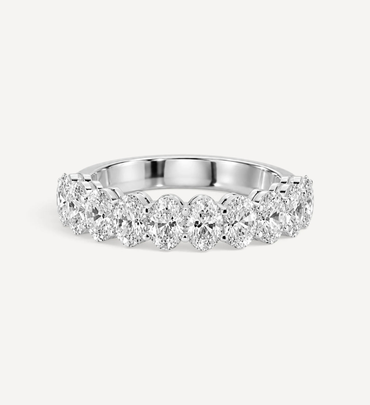 Classic Eternity Ring | Oval Diamond