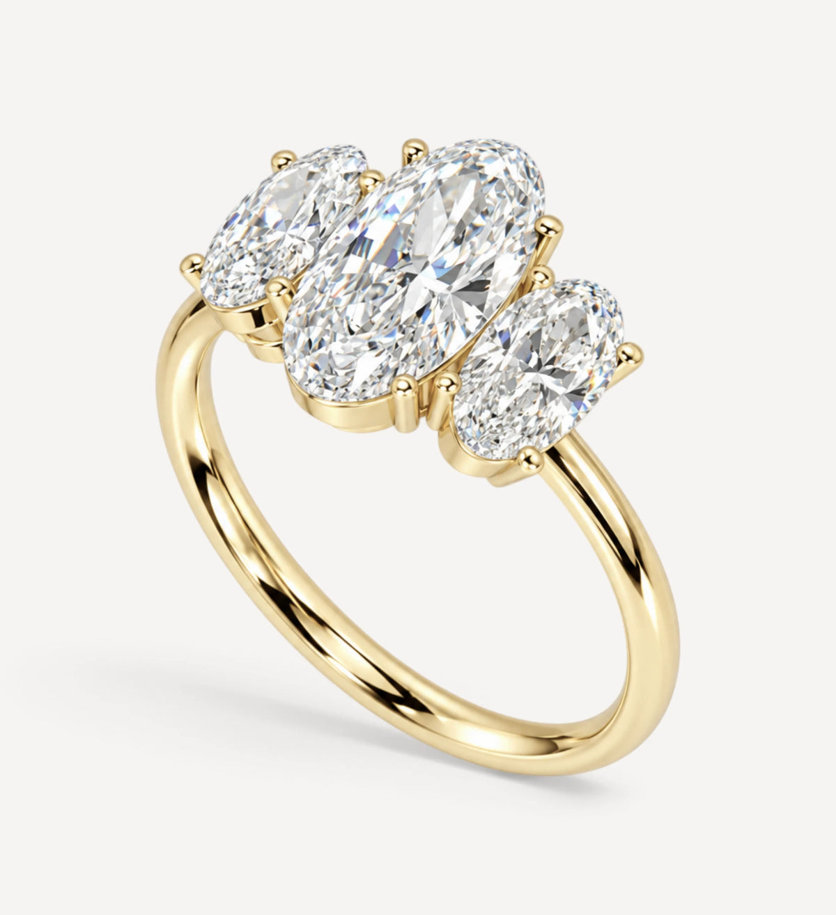 Moval Diamond Trilogy Ring