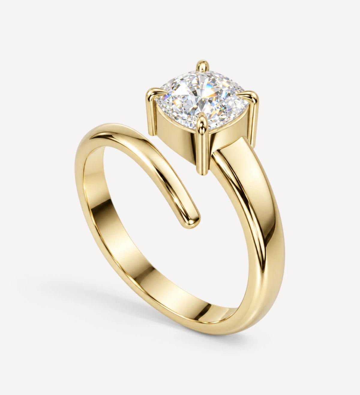 Old Mine Cushion Pinky Ring | One Of A Kind