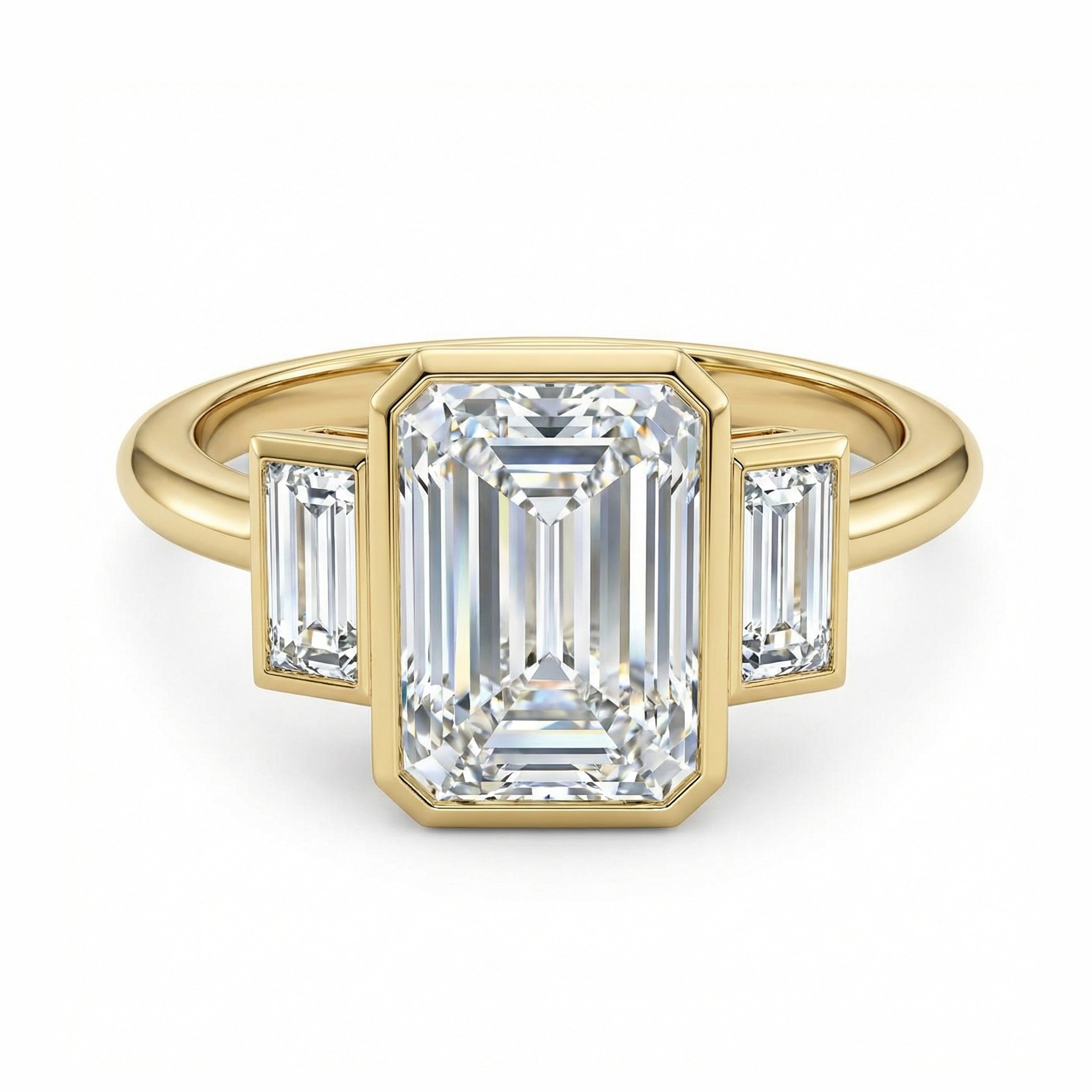 Elysia Ring | Emerald Diamond