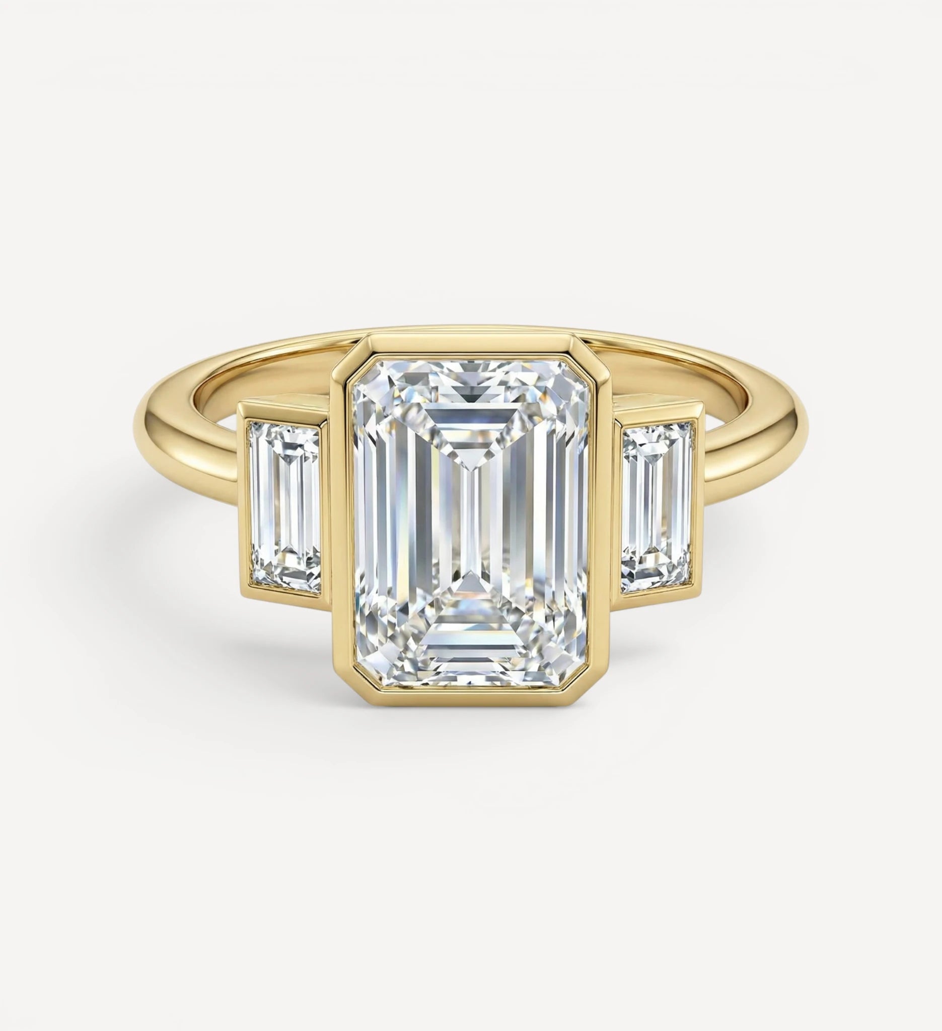 Elysia Ring | Emerald Diamond