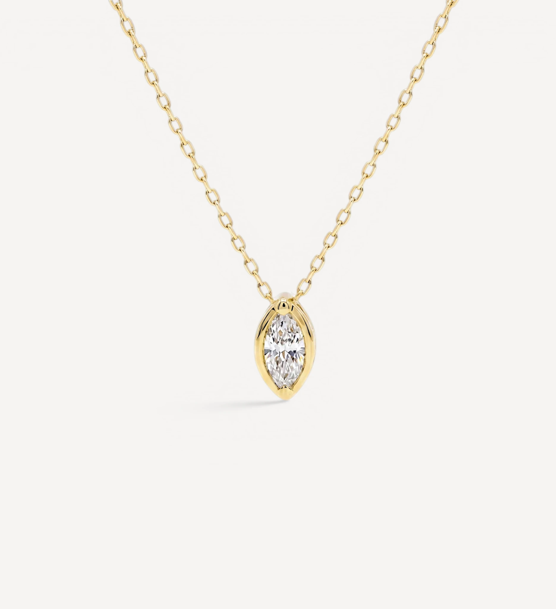 Marquise Slider Necklace | Medium Diamond