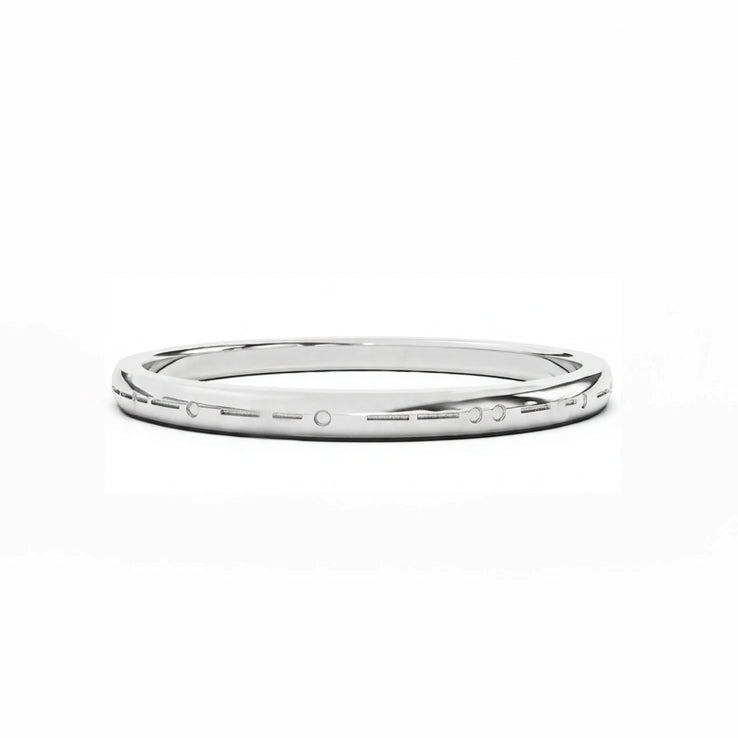 Custom Engraved Morse Code Ring | Plain