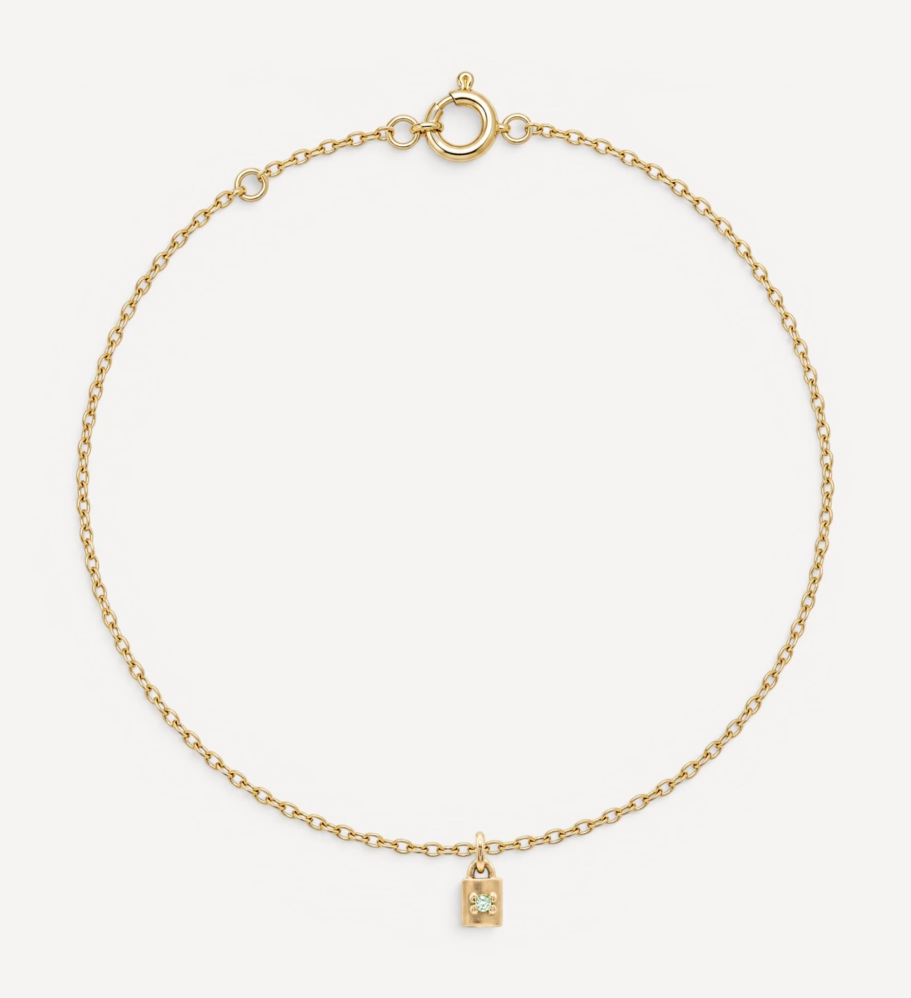 Mini Padlock Bracelet | birthstone