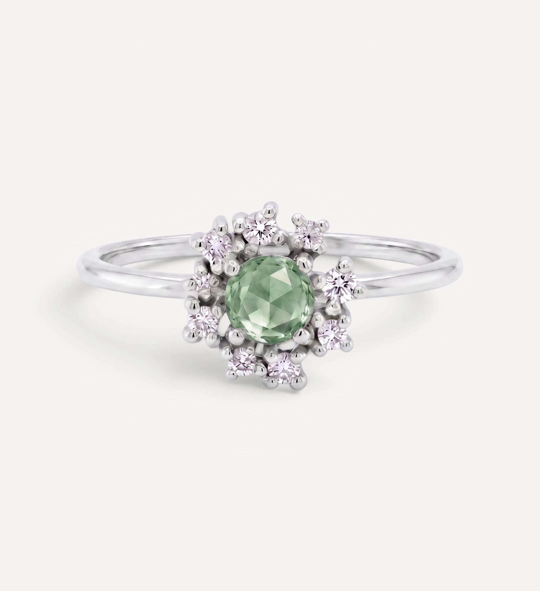 Florence II | green sapphire & diamonds