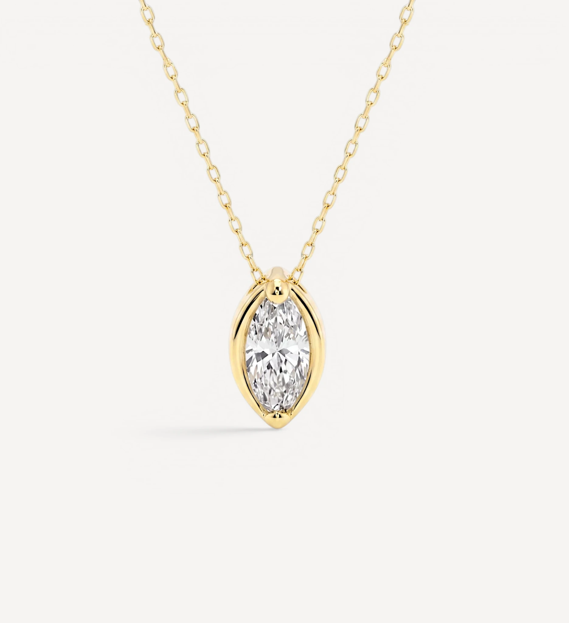 Marquise Slider Necklace | Large Diamond