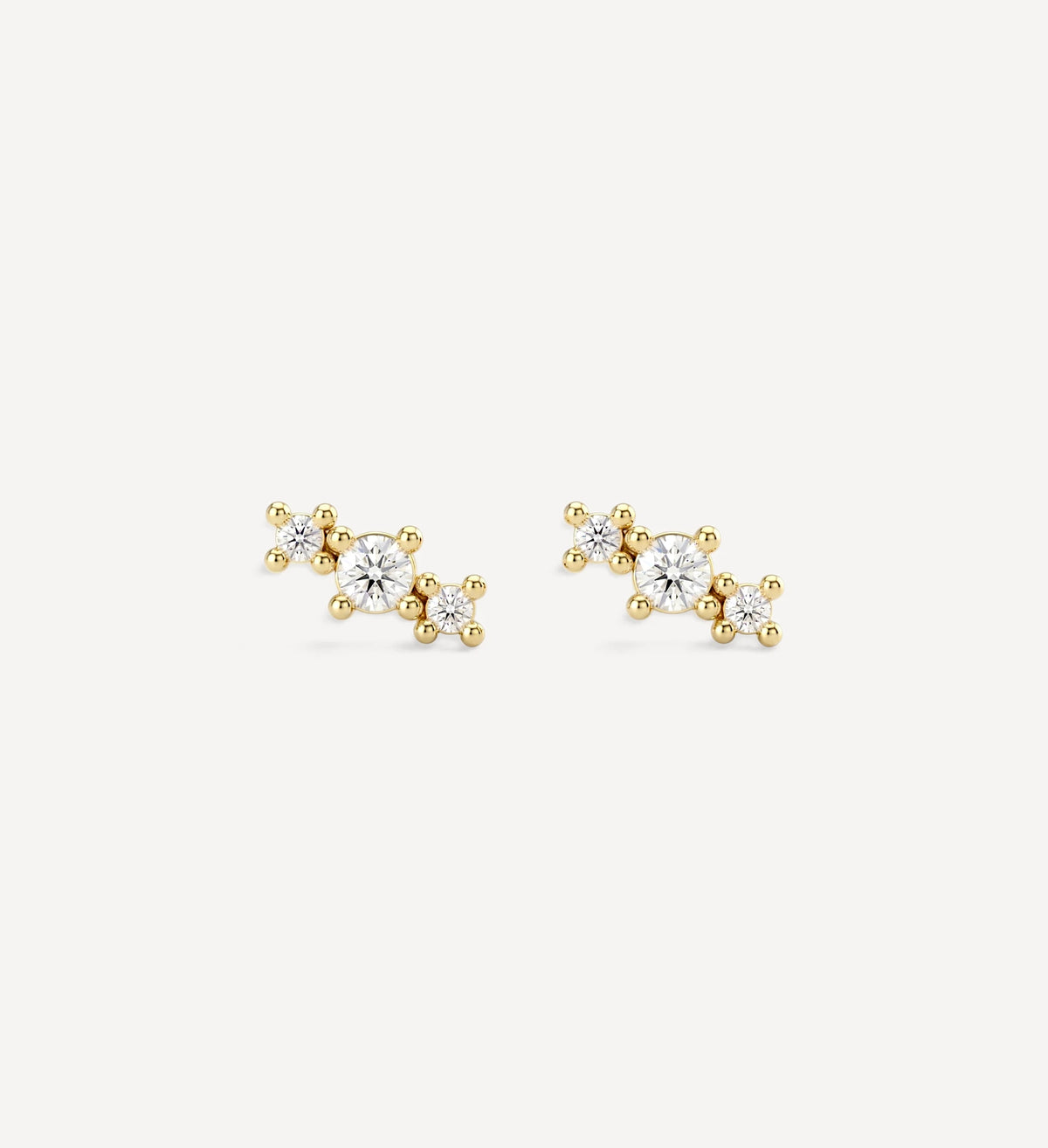 Lia studs | white diamond