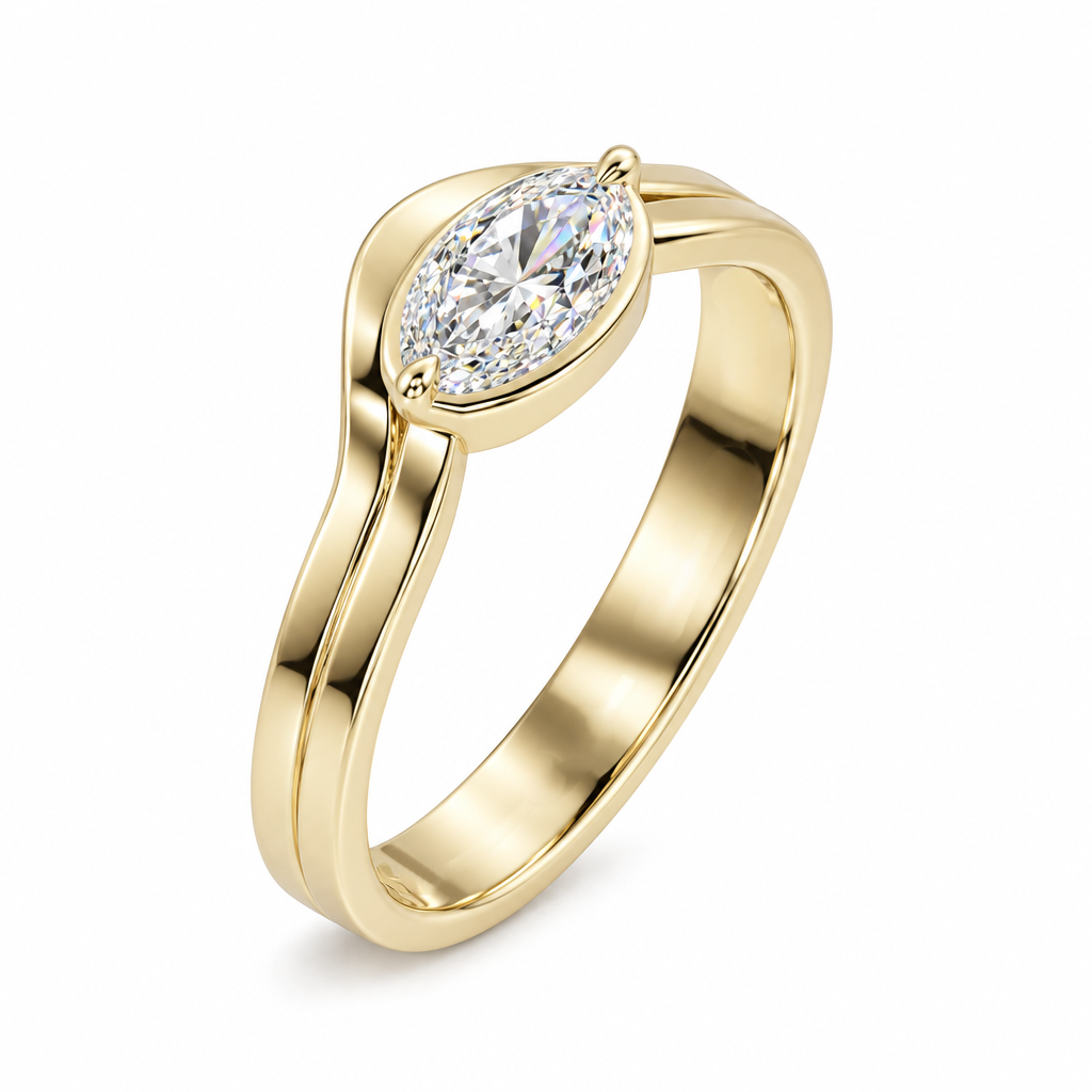 Step Cut Moval Diamond Ring No.2 | One Of A Kind