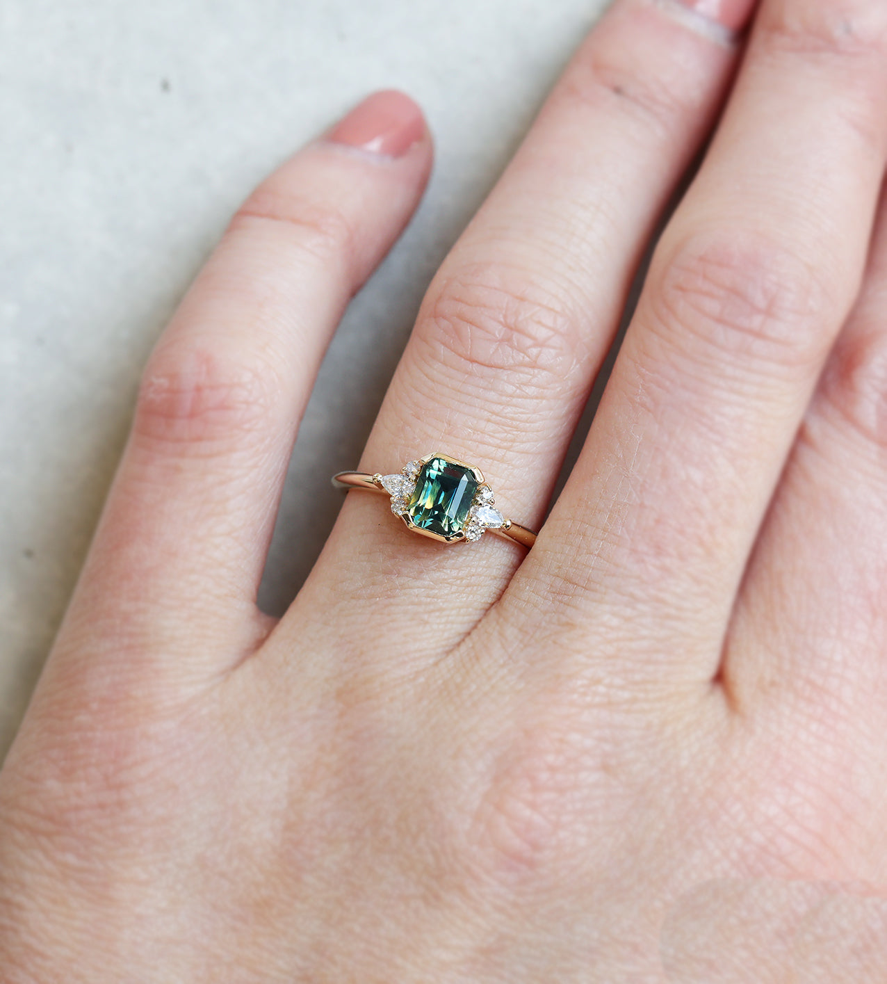 Radiant Sapphire Ring - 1.37ct | One Of A Kind
