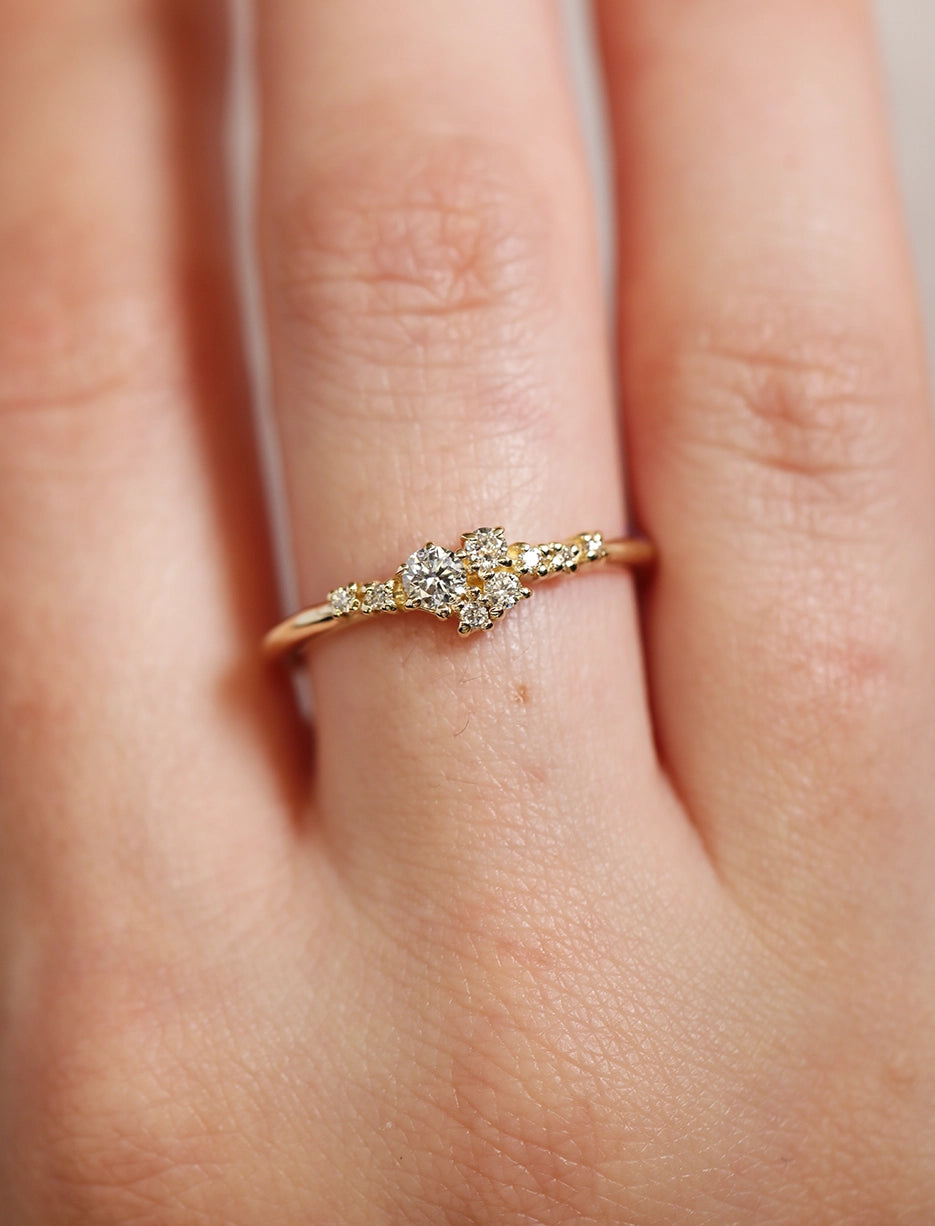 Raya Cluster ring | diamond