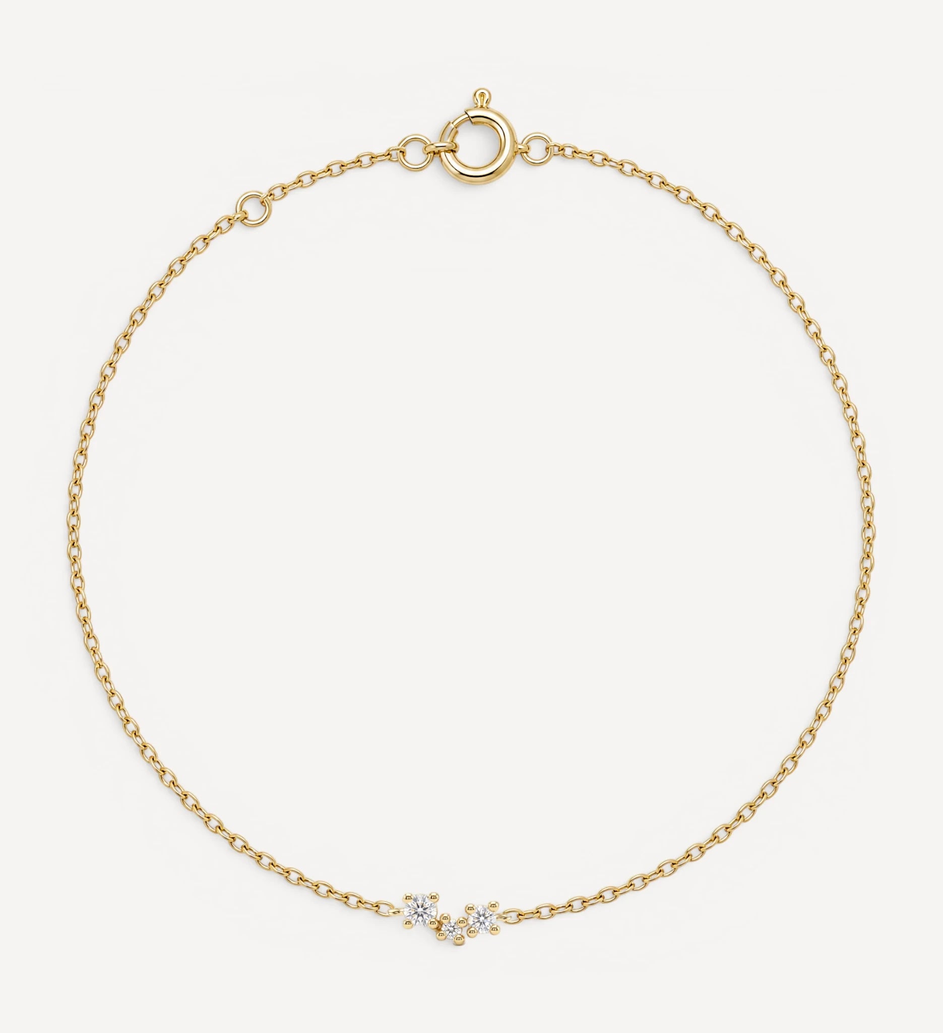 Diamond Cluster Bracelet | white diamond