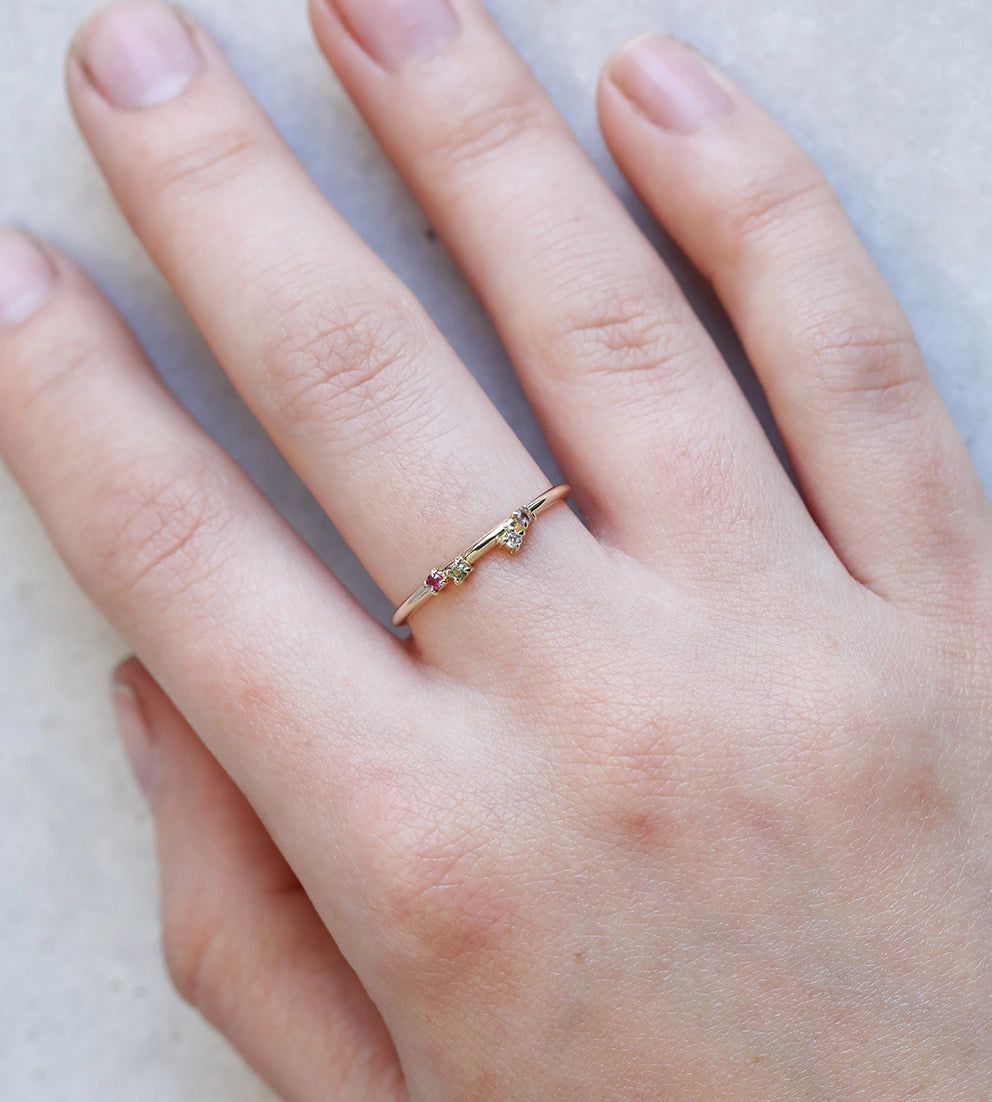Vloe Ring II | birthstone