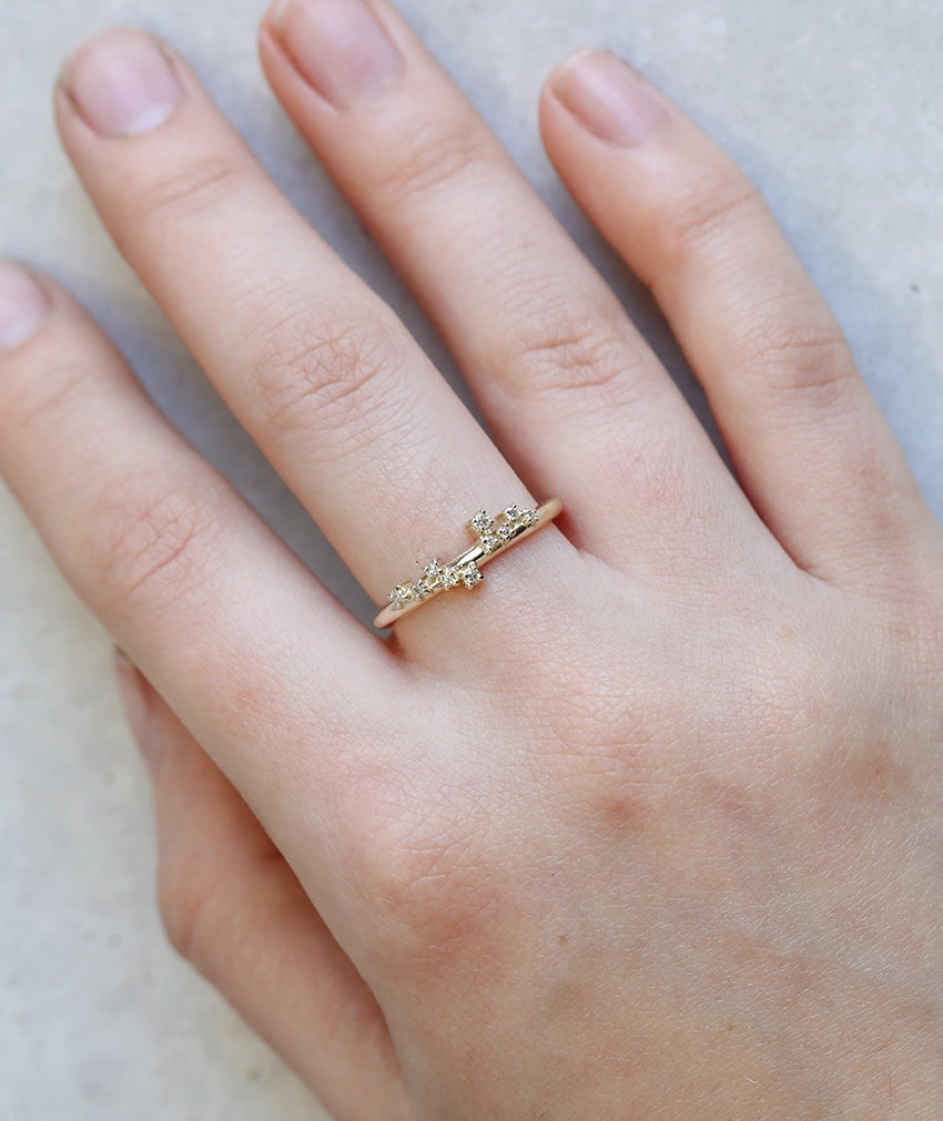 Ayla ring | diamonds - wide