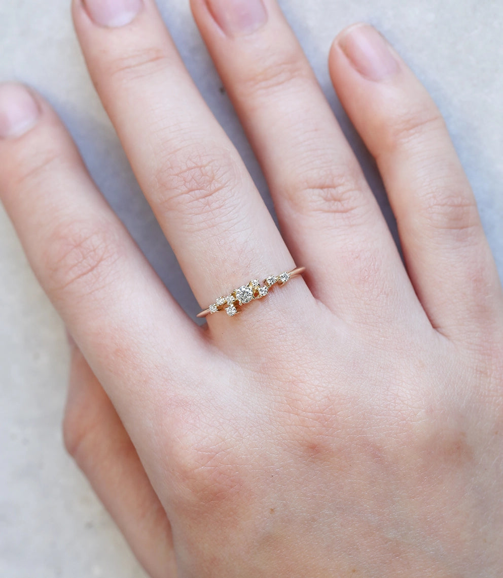 Esma ring | white diamonds
