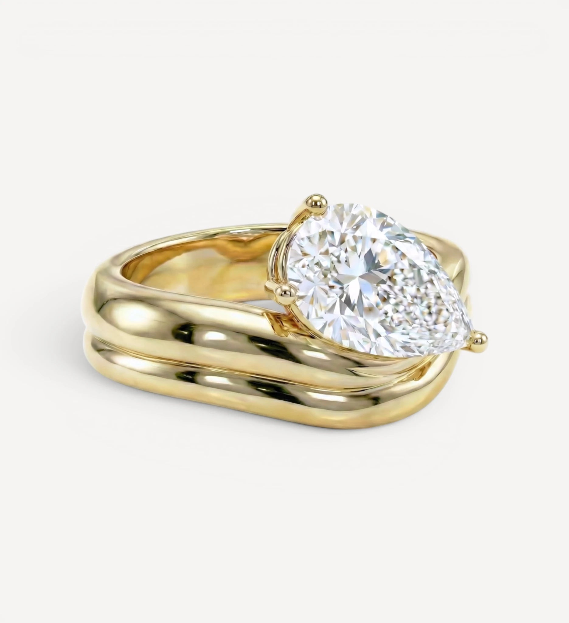 Millicent Ring | Pear Diamond
