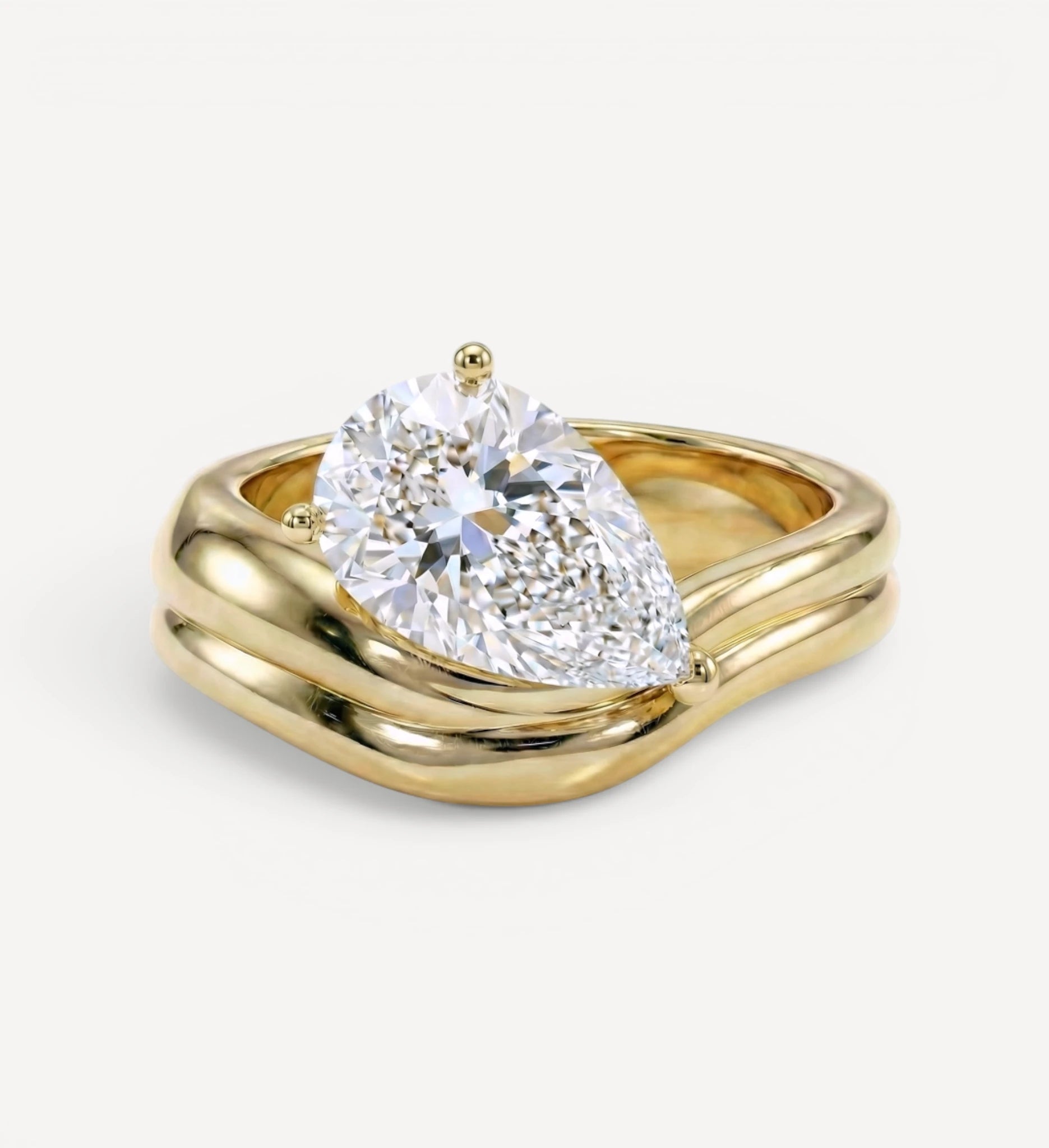 Millicent Ring | Pear Diamond