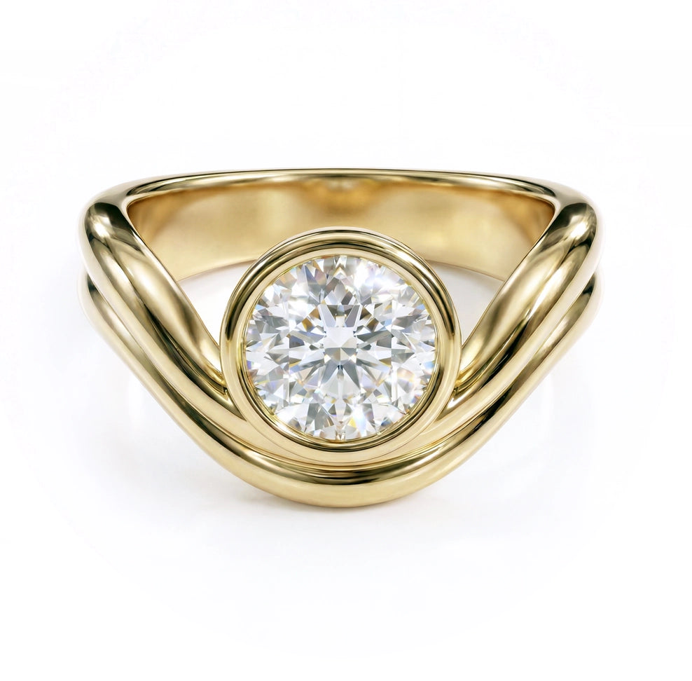 Quinn Ring | Round Diamond