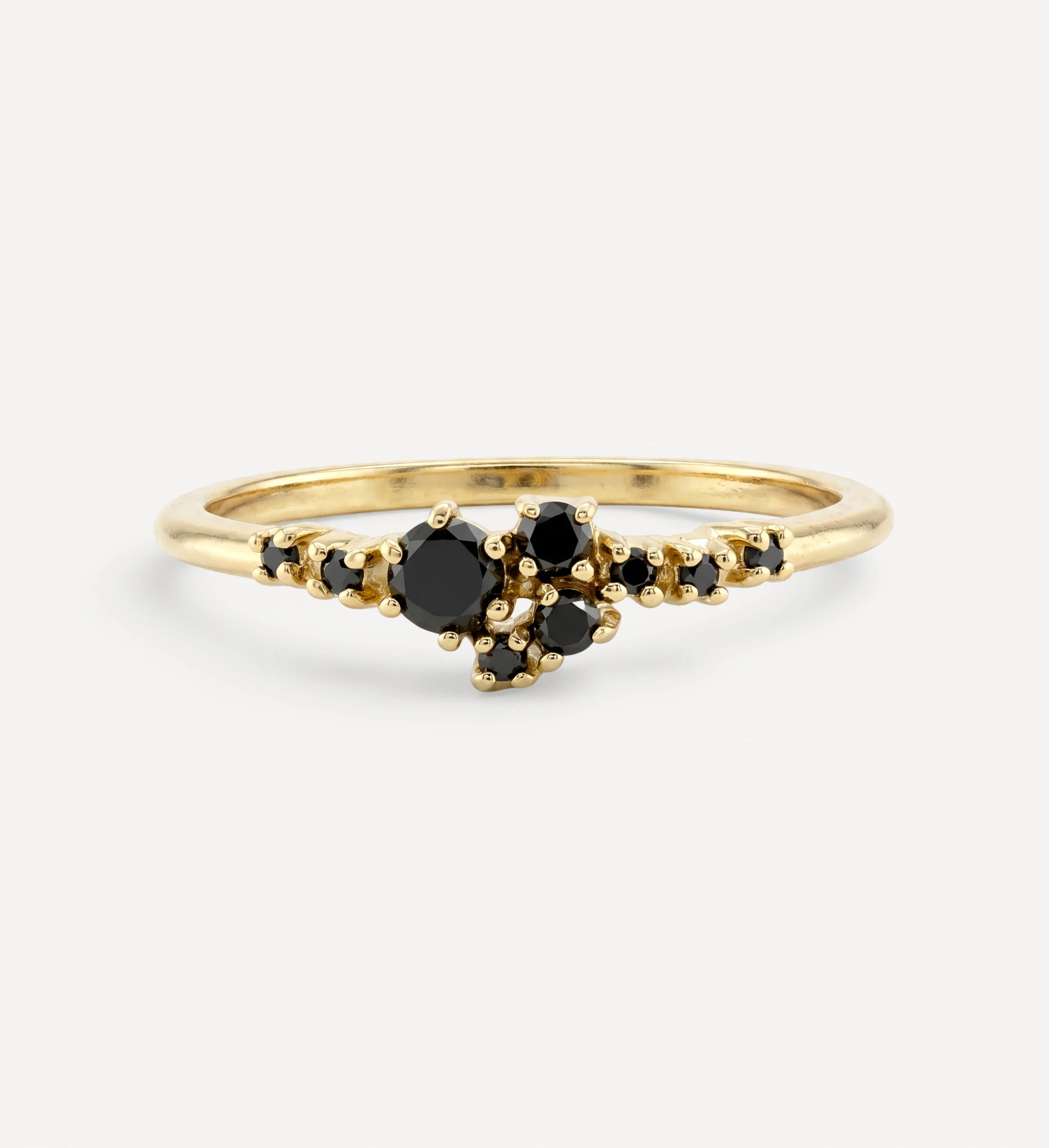 Raya Cluster ring | black diamond