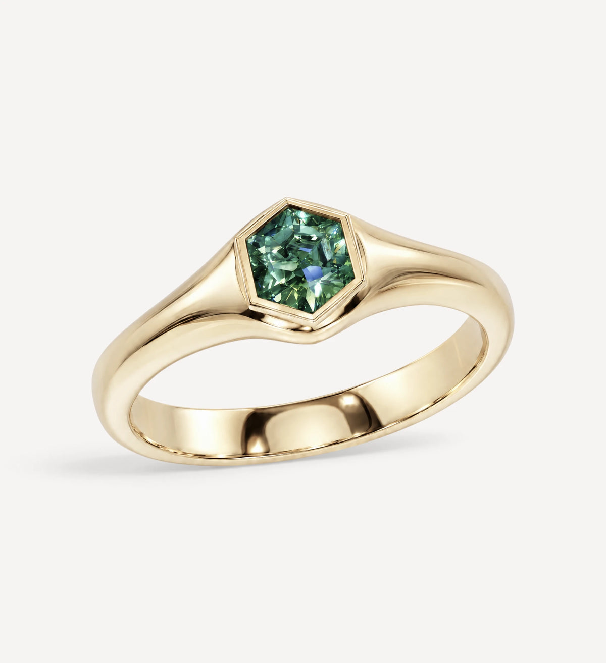 0.52ct Australian Parti Sapphire Signet | One Of A Kind