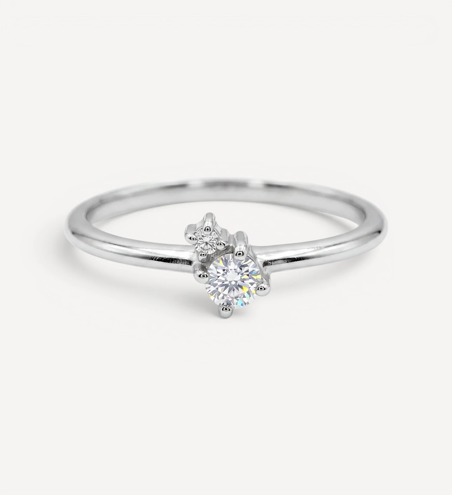 Mischa | white sapphire & diamond