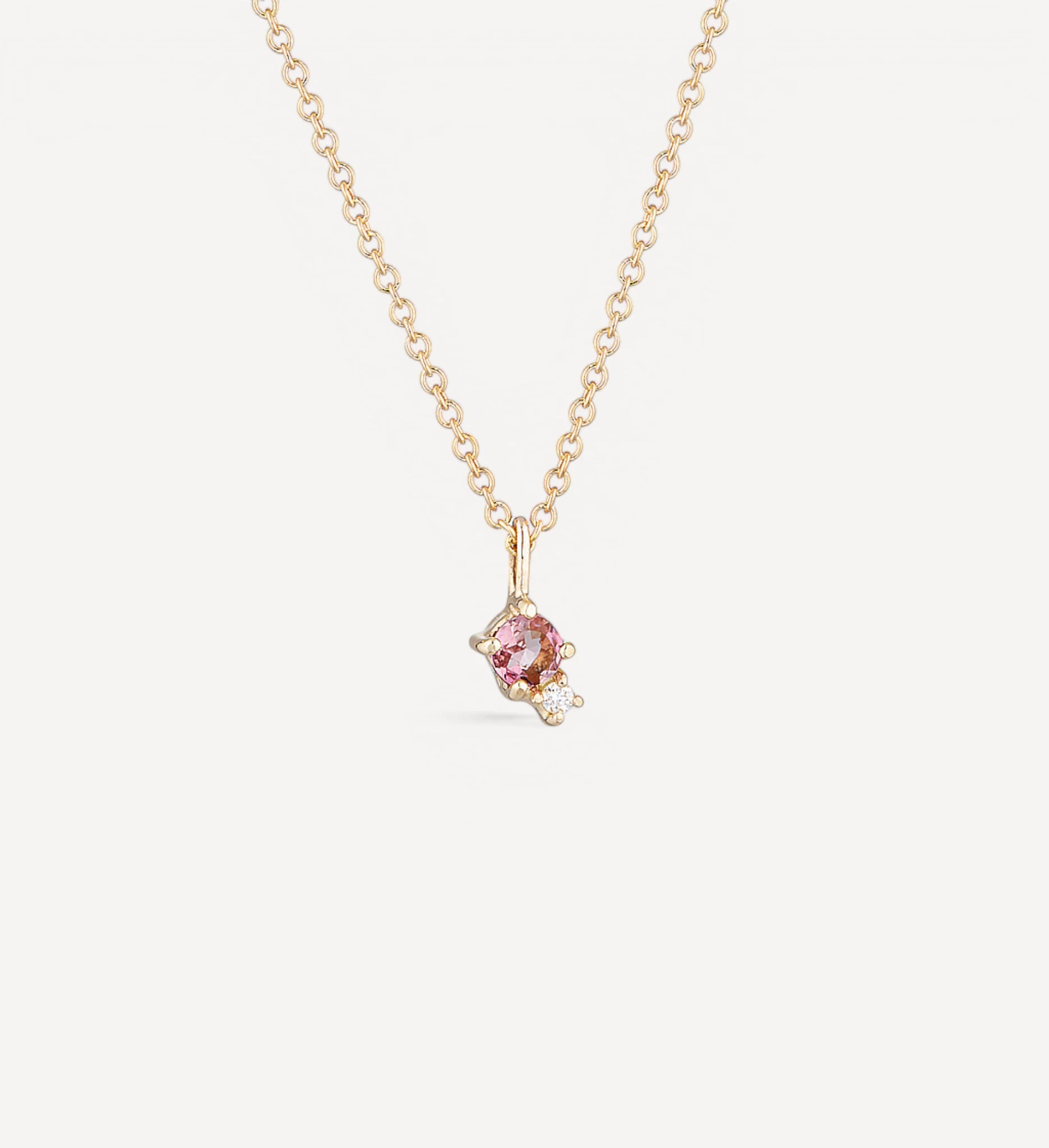 Mischa necklace | tourmaline & diamond