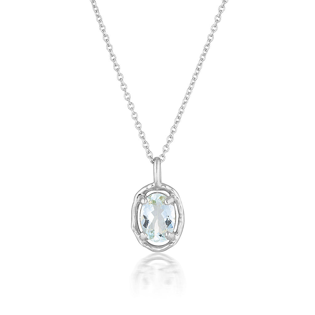 Gemma necklace | aquamarine