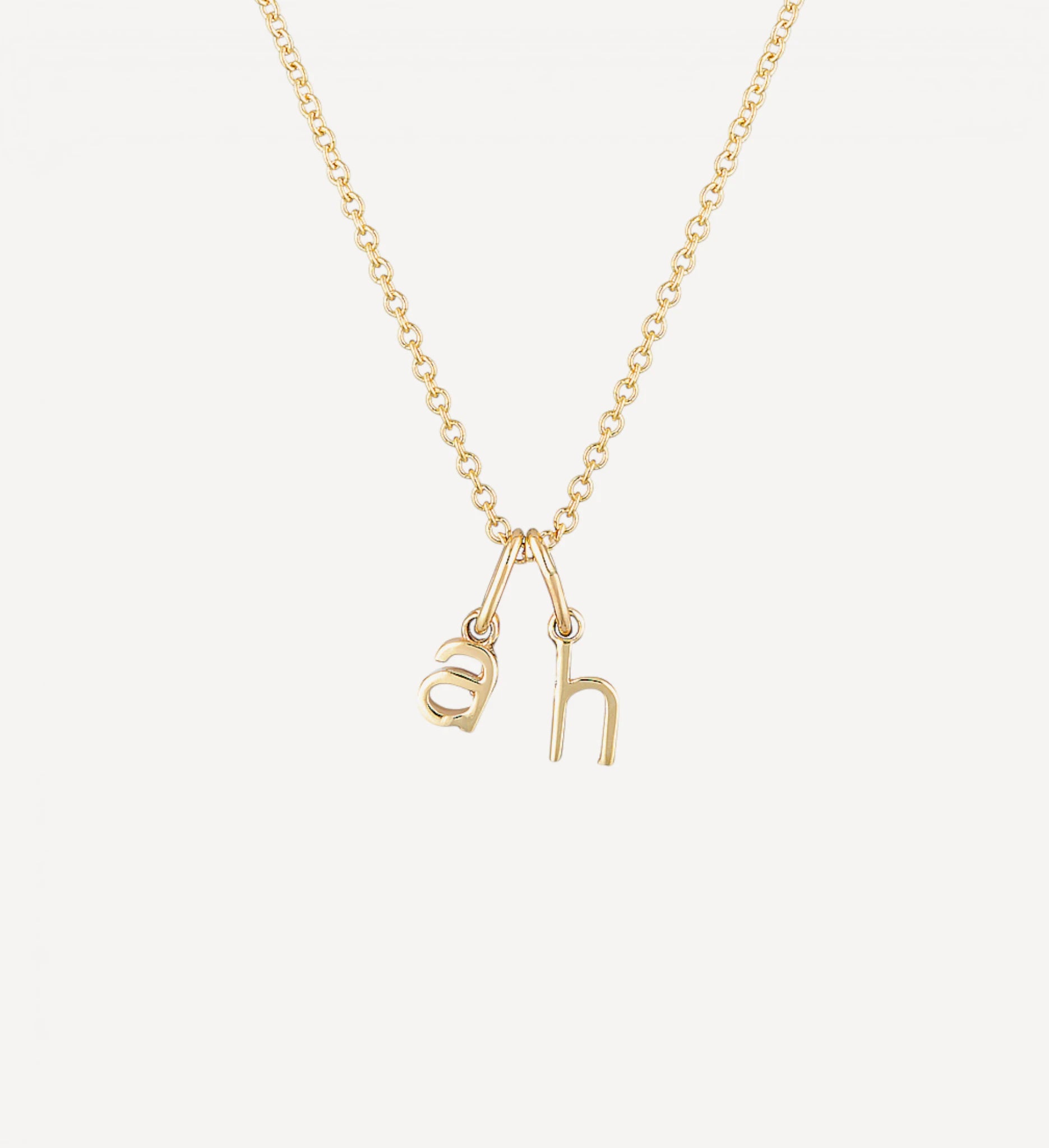 Double Letter necklace