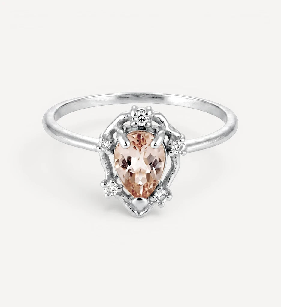 Peone | morganite & diamonds