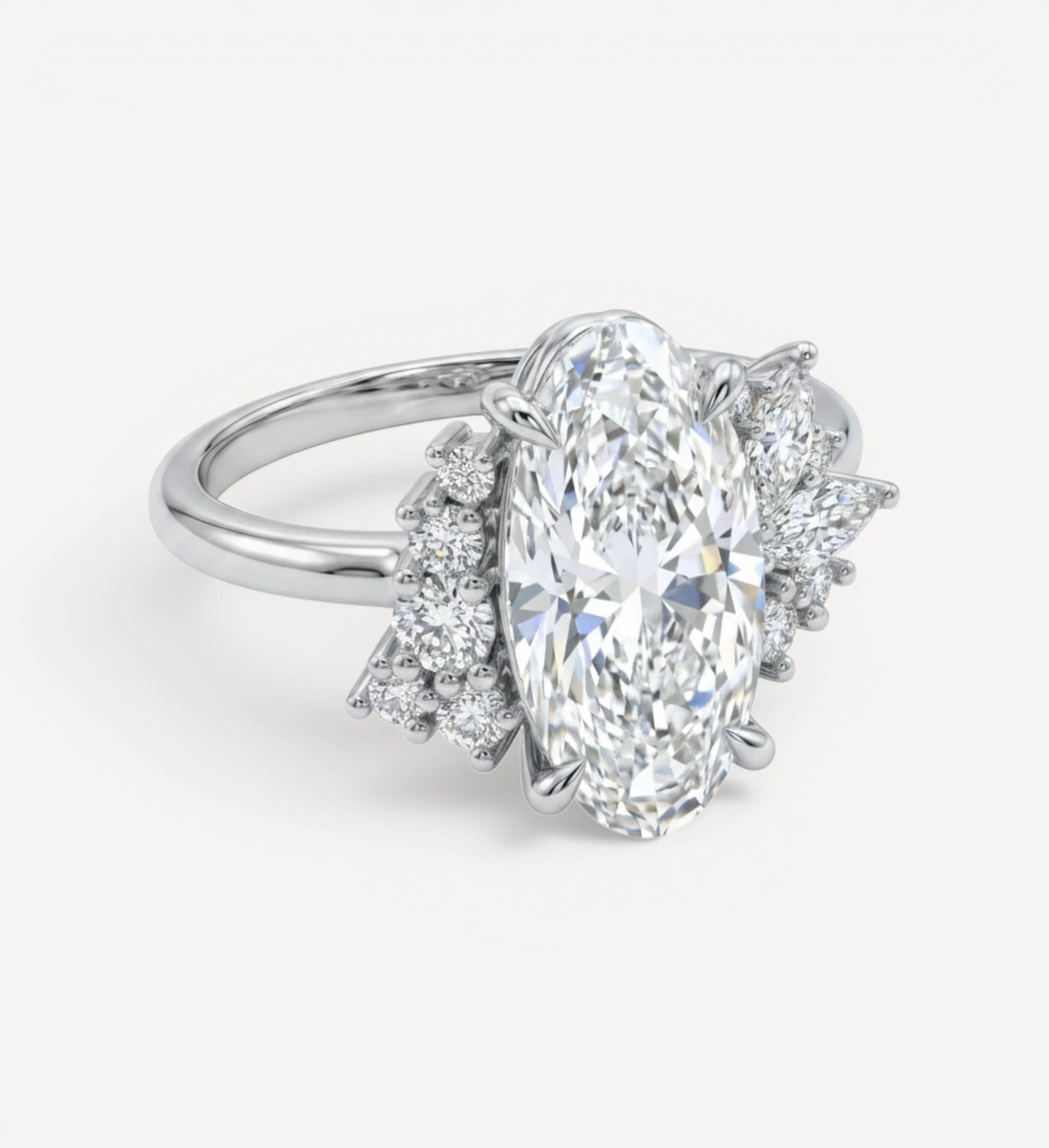 Maude Cluster Ring | Moval diamond