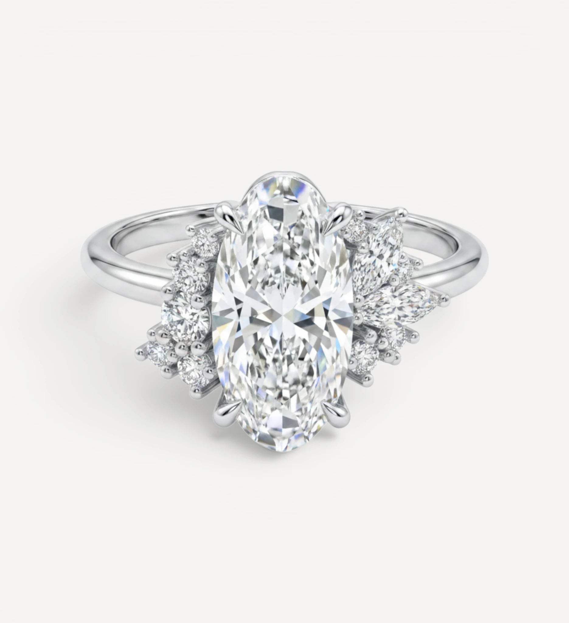 Maude Cluster Ring | Moval diamond