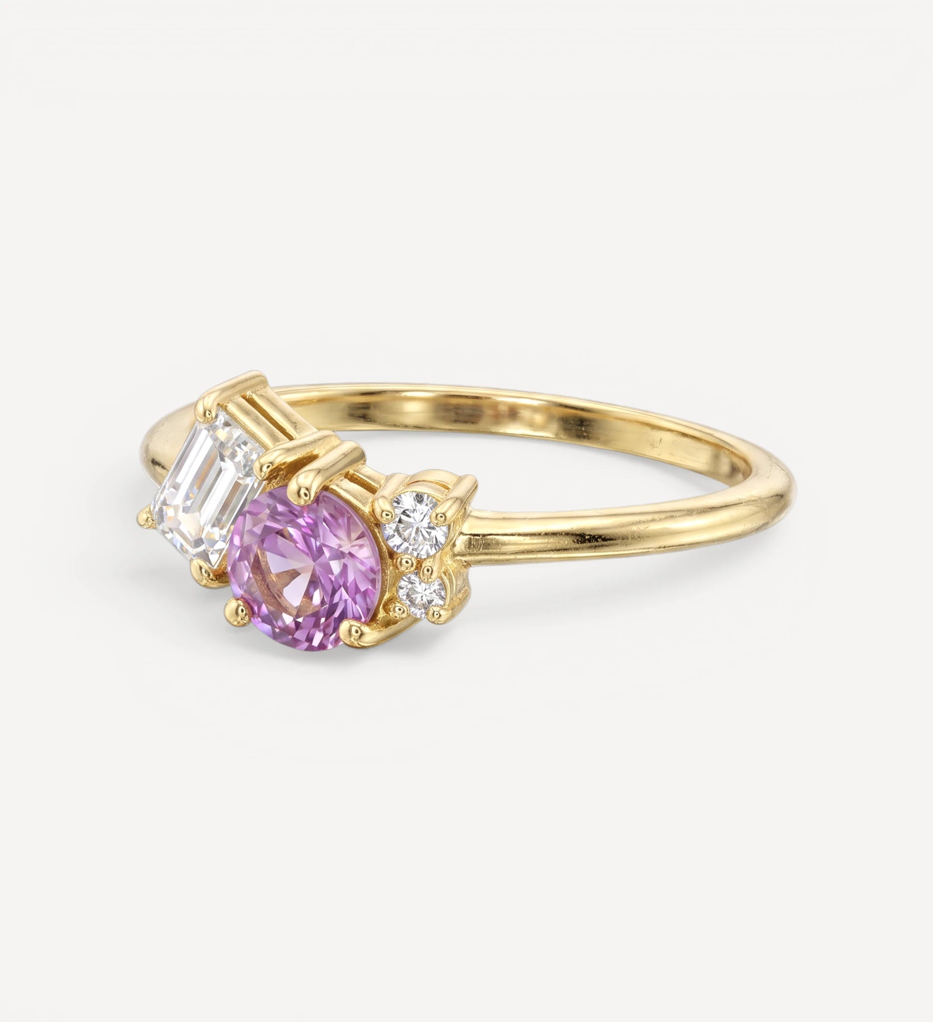Rosa Cluster Ring | sapphire & diamond