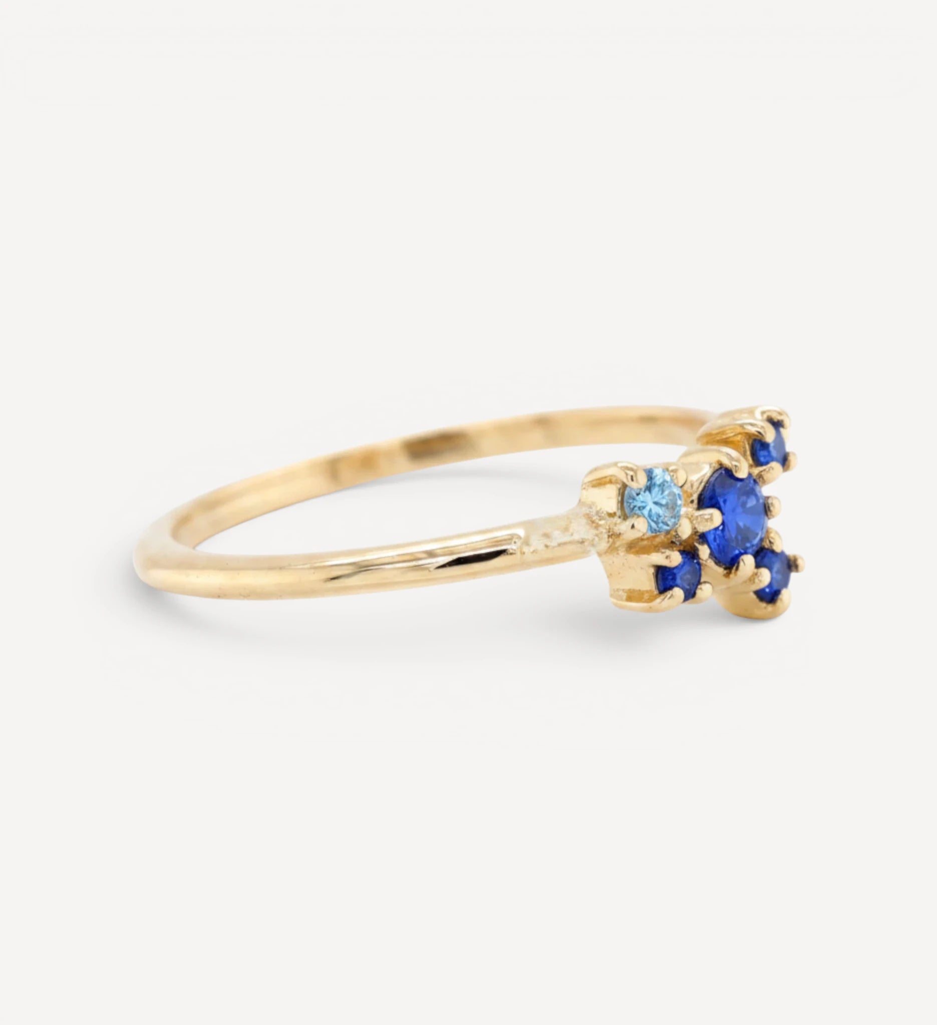 Dela Cluster ring | sapphire