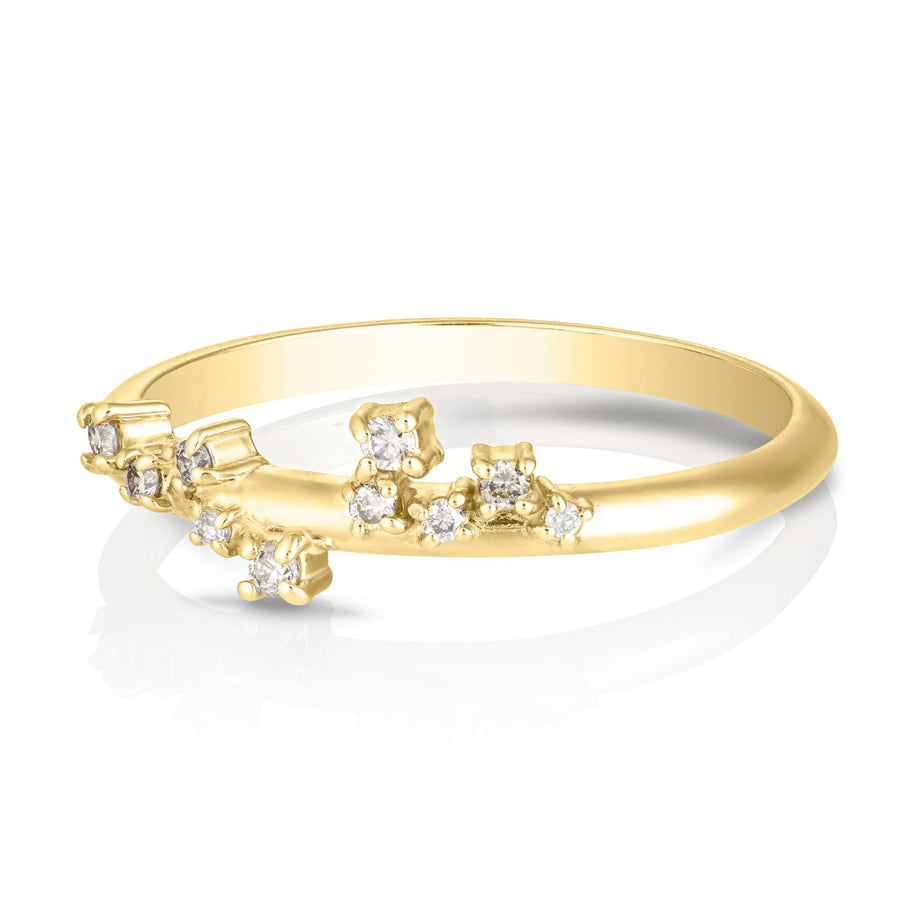 Ayla ring | champagne diamonds - wide