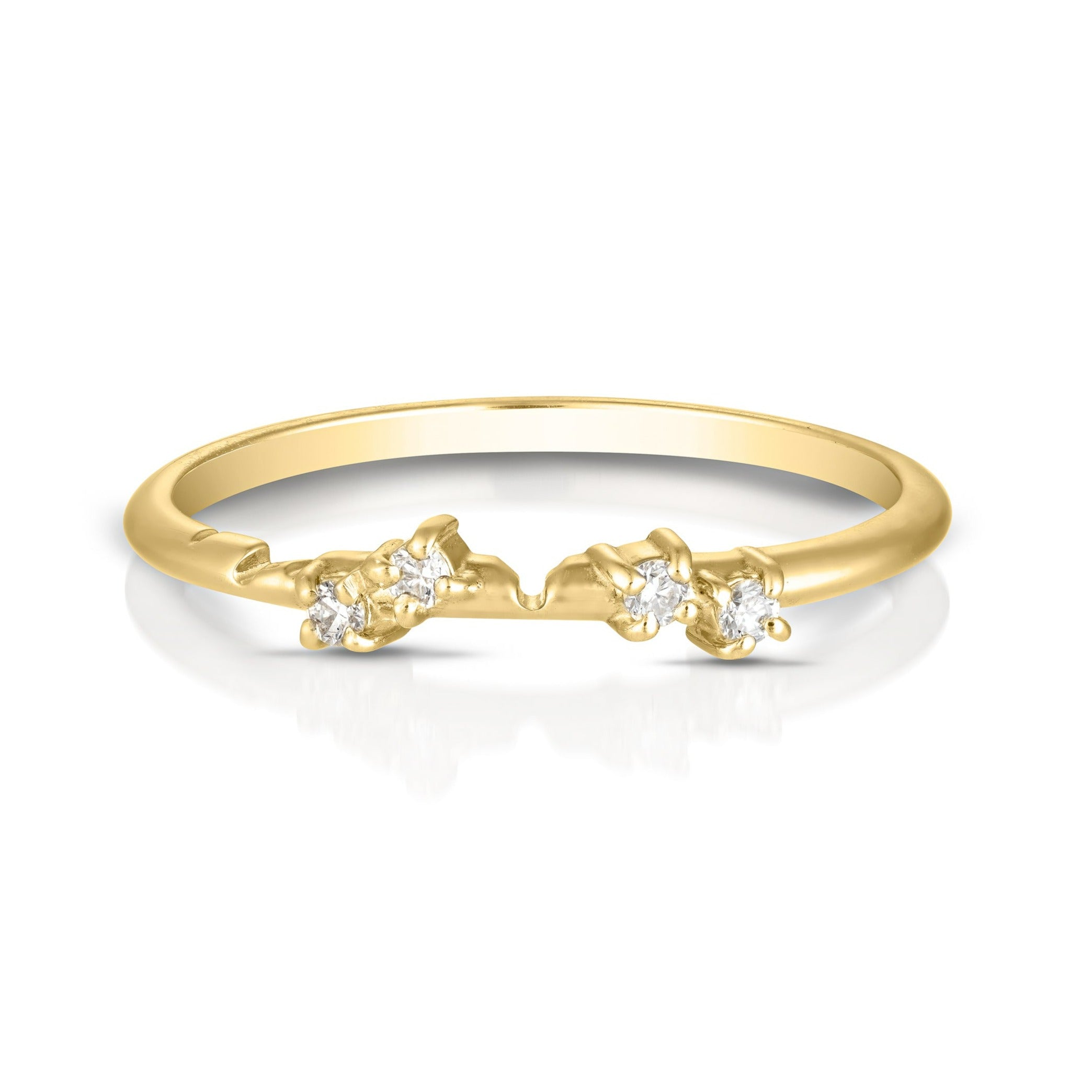 Entwine Ring Set II | White diamonds
