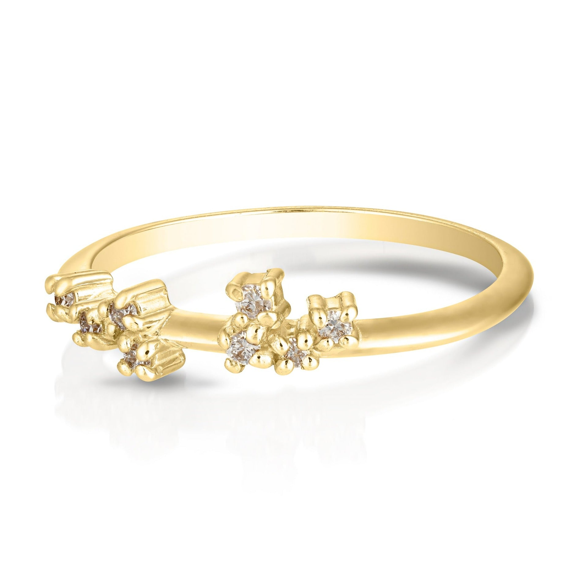 Ayla ring II | champagne diamonds