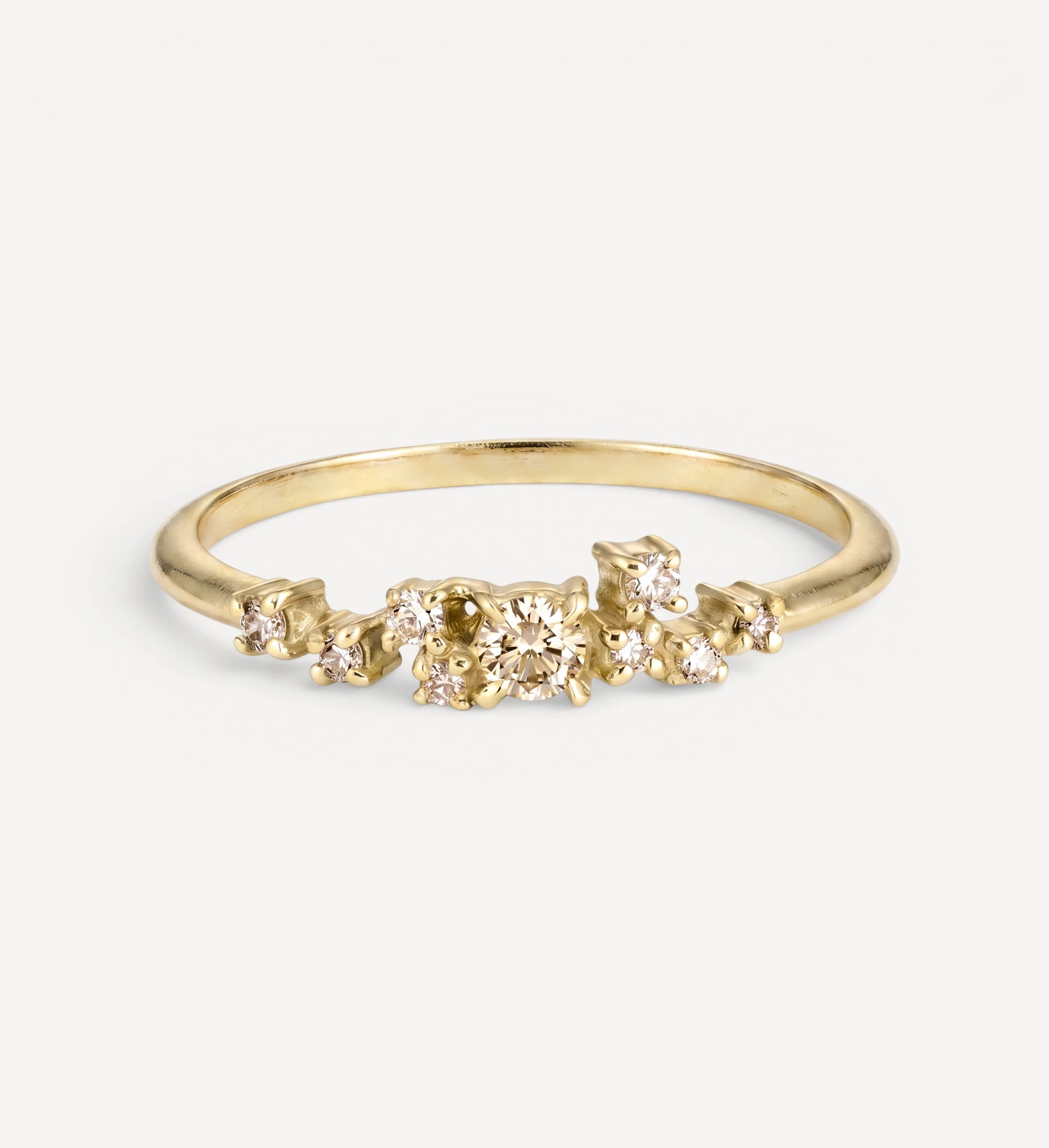 Esma ring | champagne diamonds