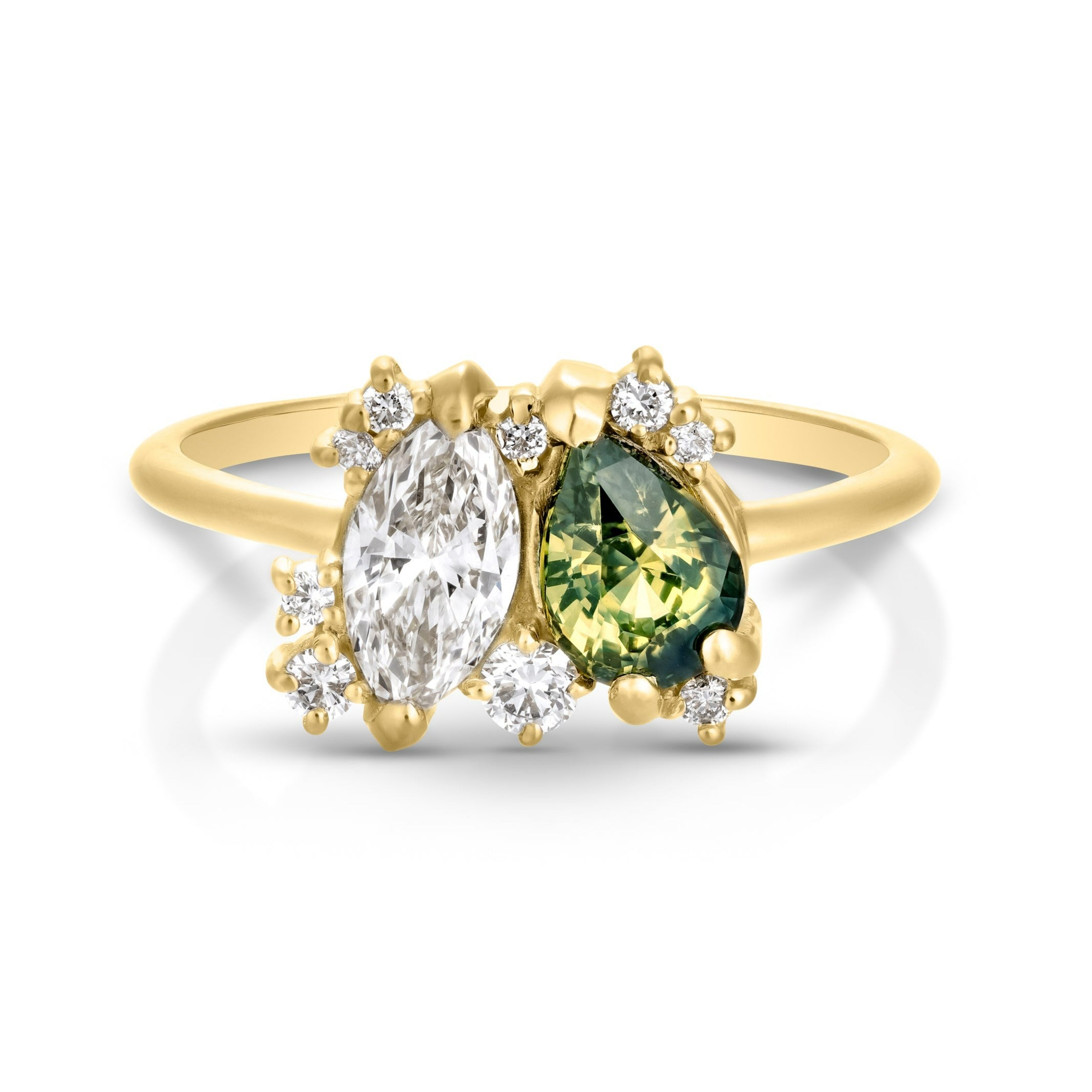 1.54ct Toi et Moi Sapphire & Diamond Ring