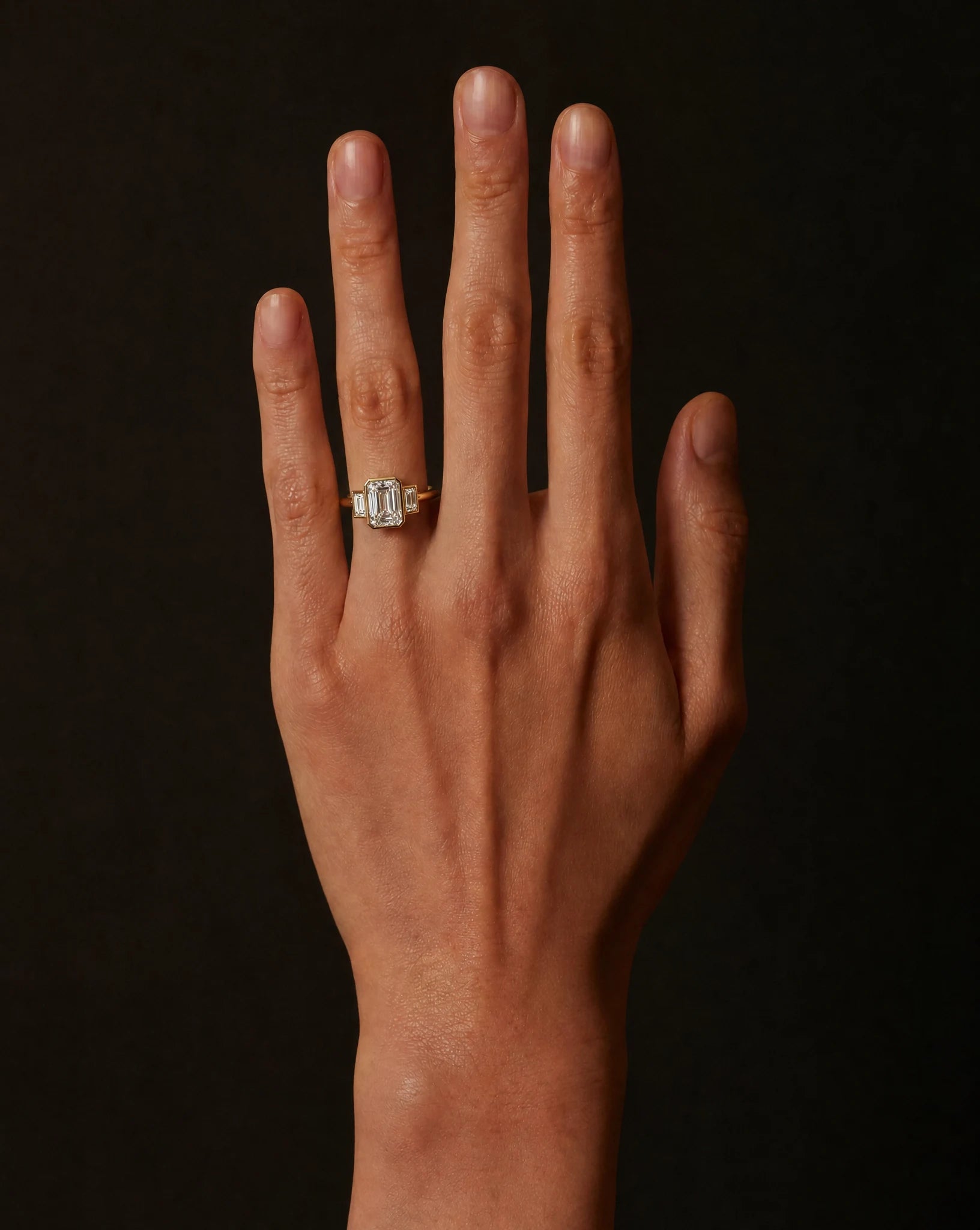 Elysia Ring | Emerald Diamond