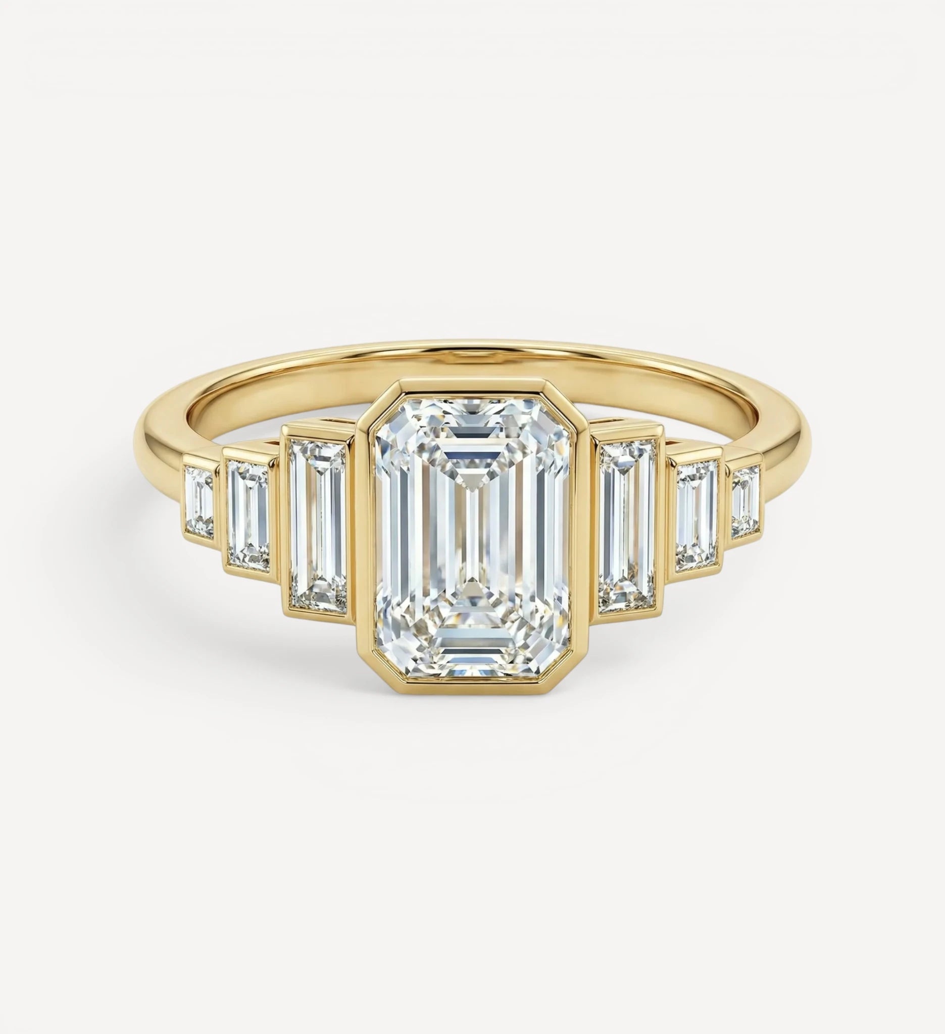 Nola Ring | Emerald Diamond