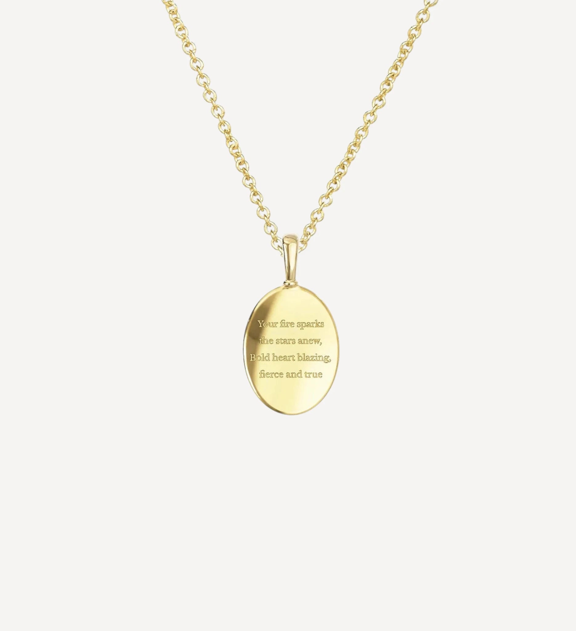 Zodiac Poem Necklace | Oval