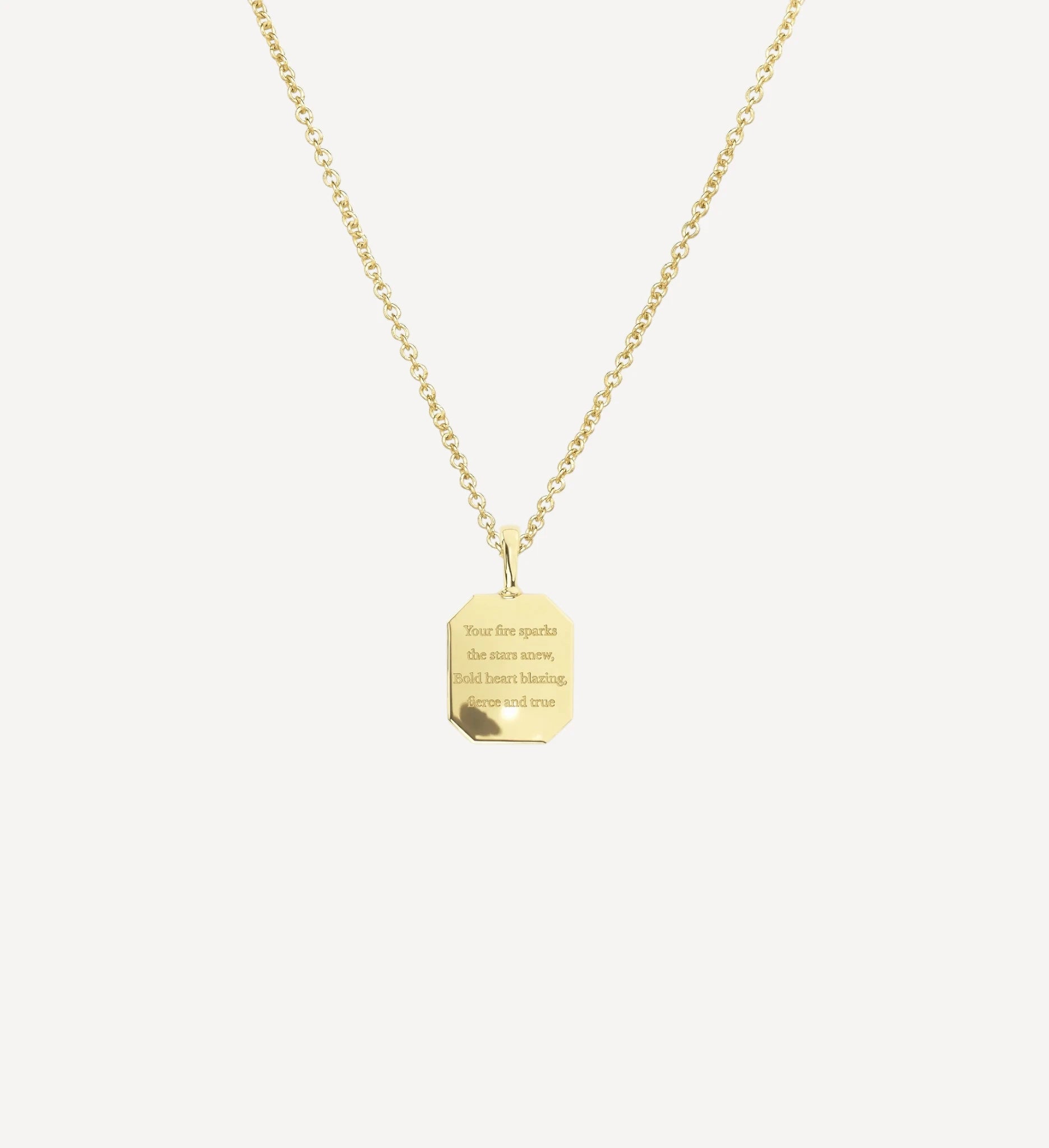 Zodiac Poem Necklace | Octagon