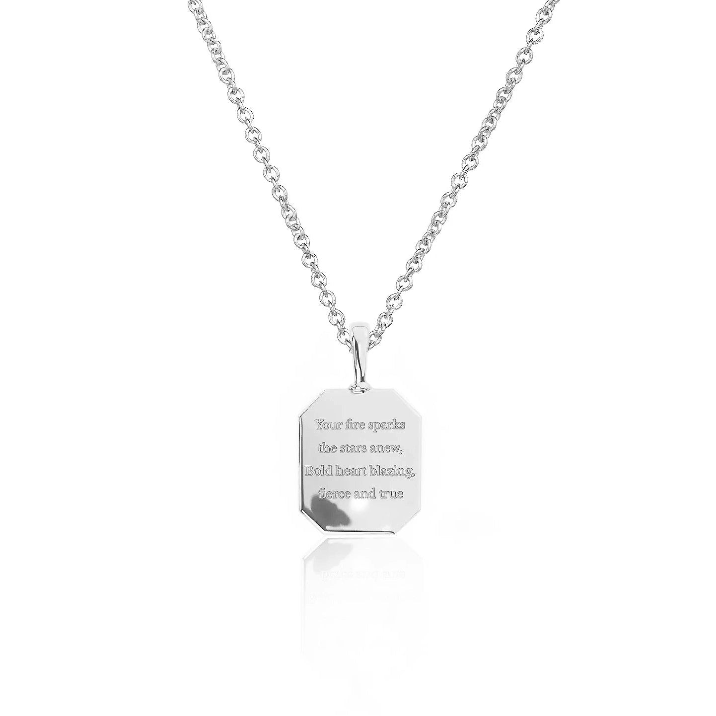 Zodiac Poem Necklace | Octagon