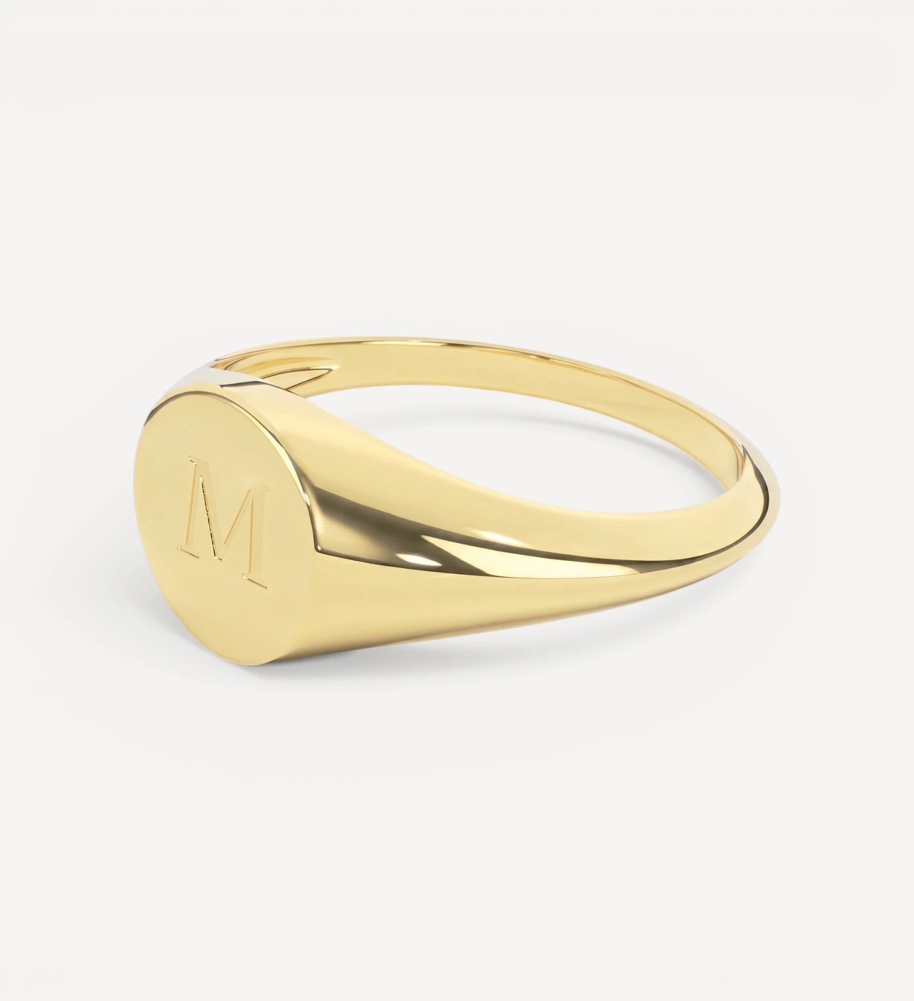 Round Signet | Engraved Initial