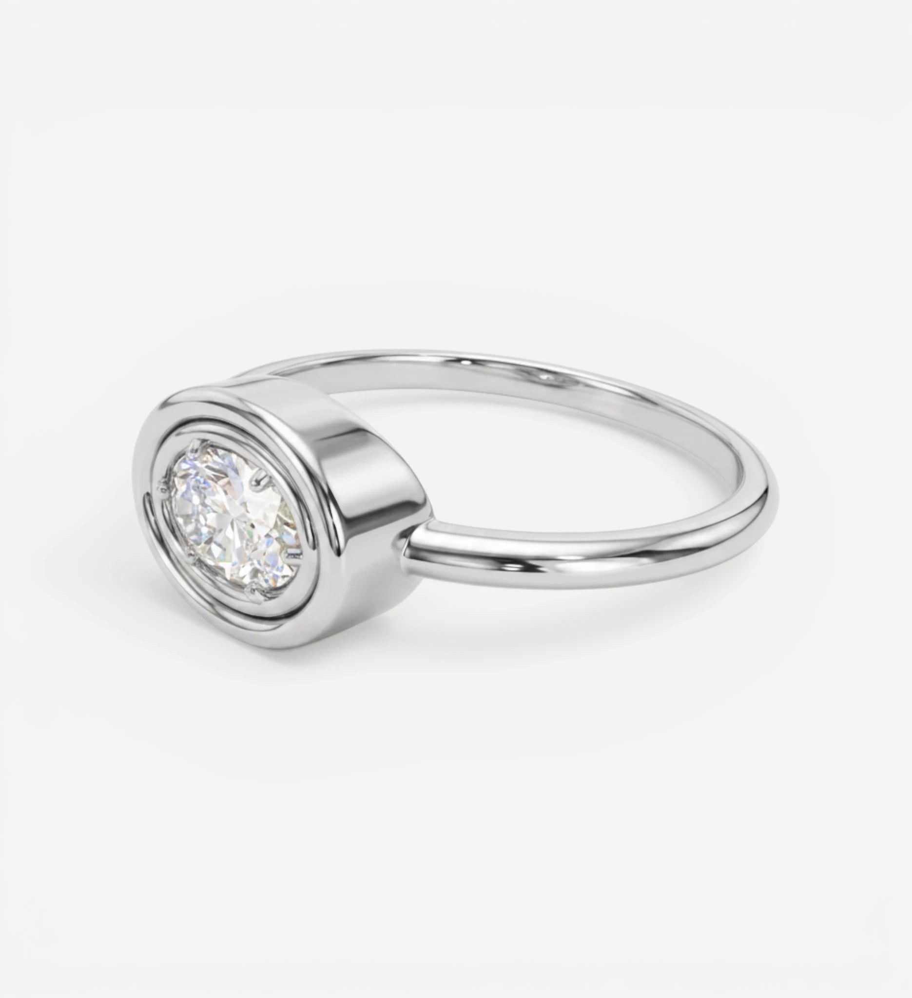 Flow Ring | Oval Diamond