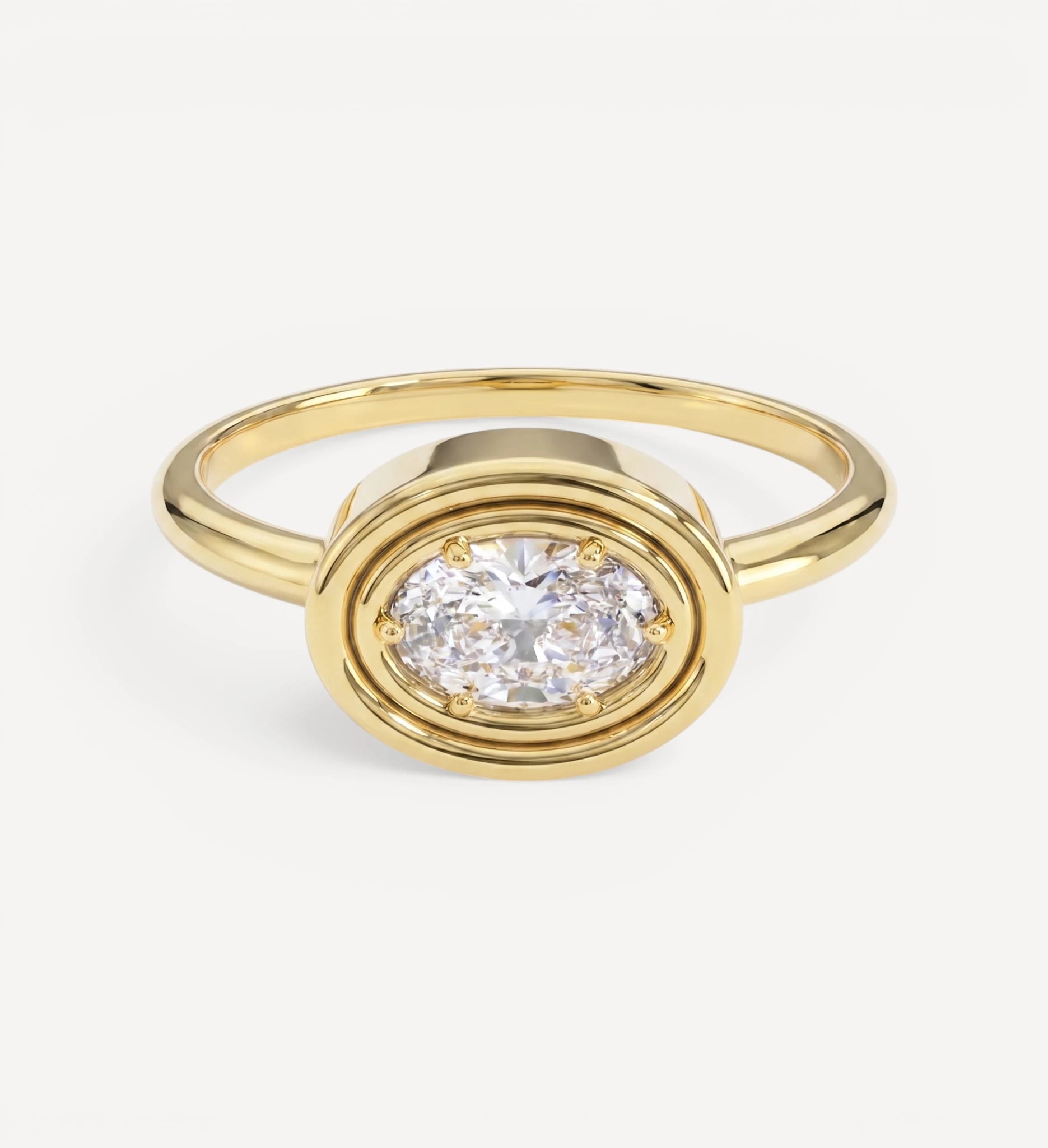 Flow Ring II | Oval Diamond