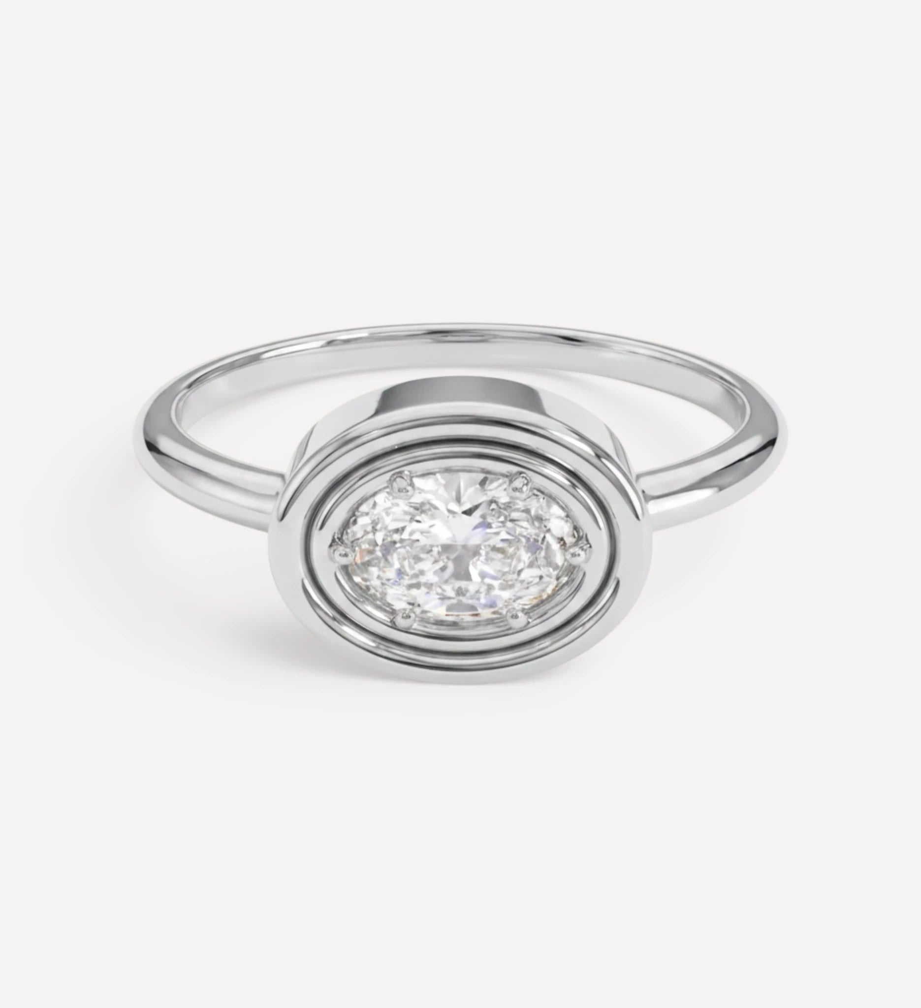 Flow Ring | Oval Diamond